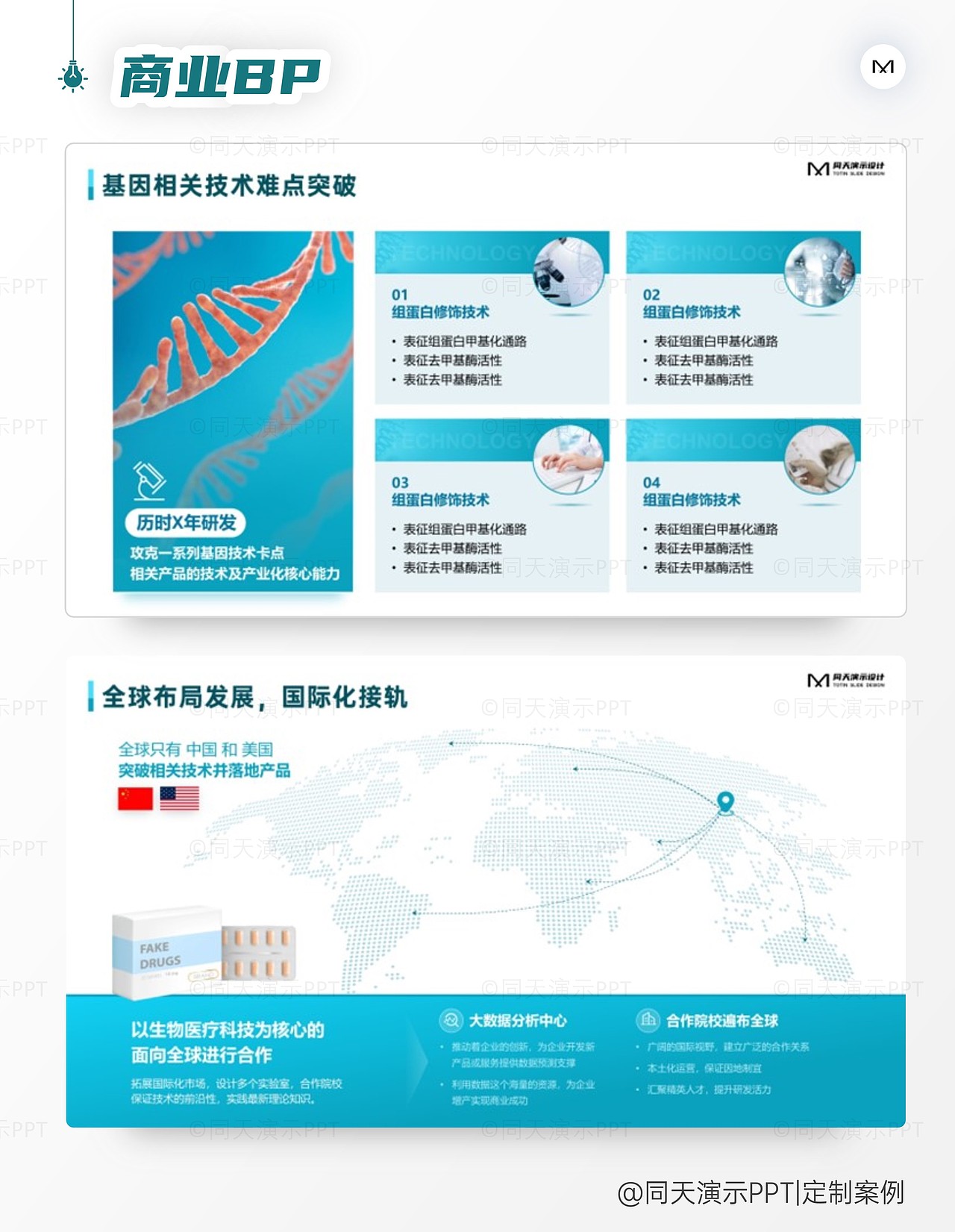 生物醫(yī)療基因科技商業(yè)計(jì)劃書(shū)B(niǎo)P，PPT設(shè)計(jì)案例（圖ZMzQyOTA4Njg0） - PPT/Keynote - 站酷設(shè)計(jì)師同天演示PPT原創(chuàng)素材 - 站酷ZCOOL