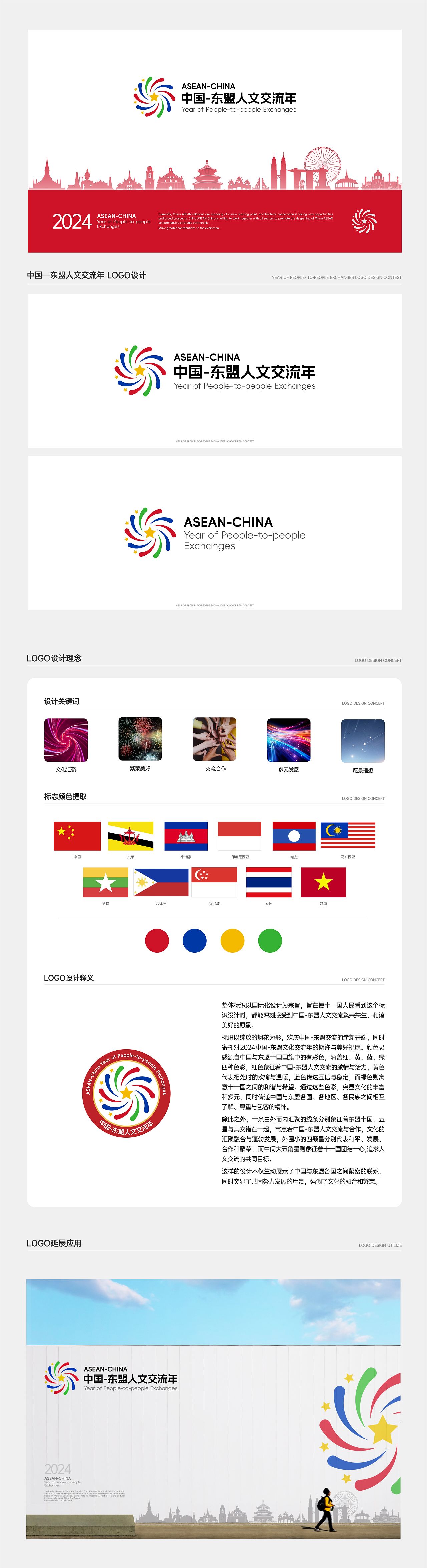 2024中国-东盟人文交流年标识设计(图ZMzU5ODk4MjE2) - Logo - 站酷设计师鲤鱼怪原创素材 - 站酷ZCOOL