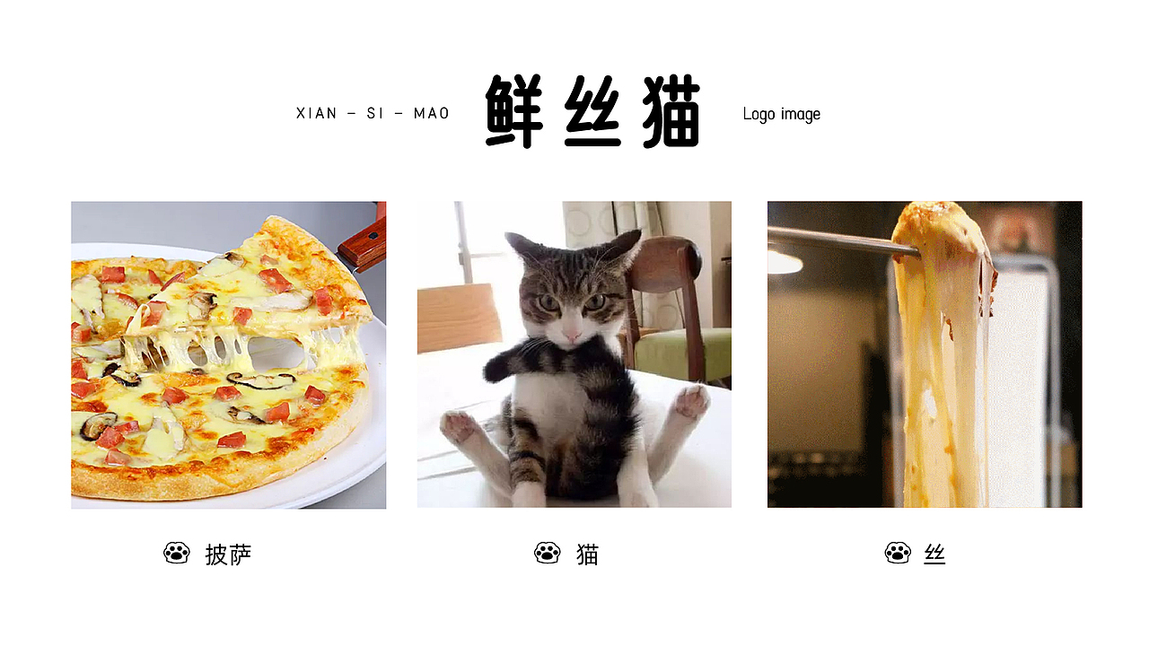 鲜丝猫 x 望潮君 - 餐饮披萨LOGO设计
