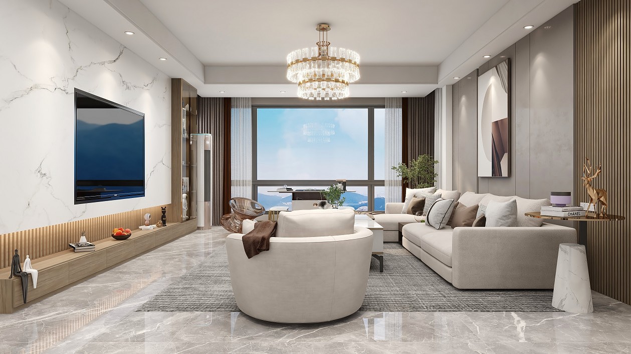 现代轻奢全屋_1992效果图小李-站酷zcool