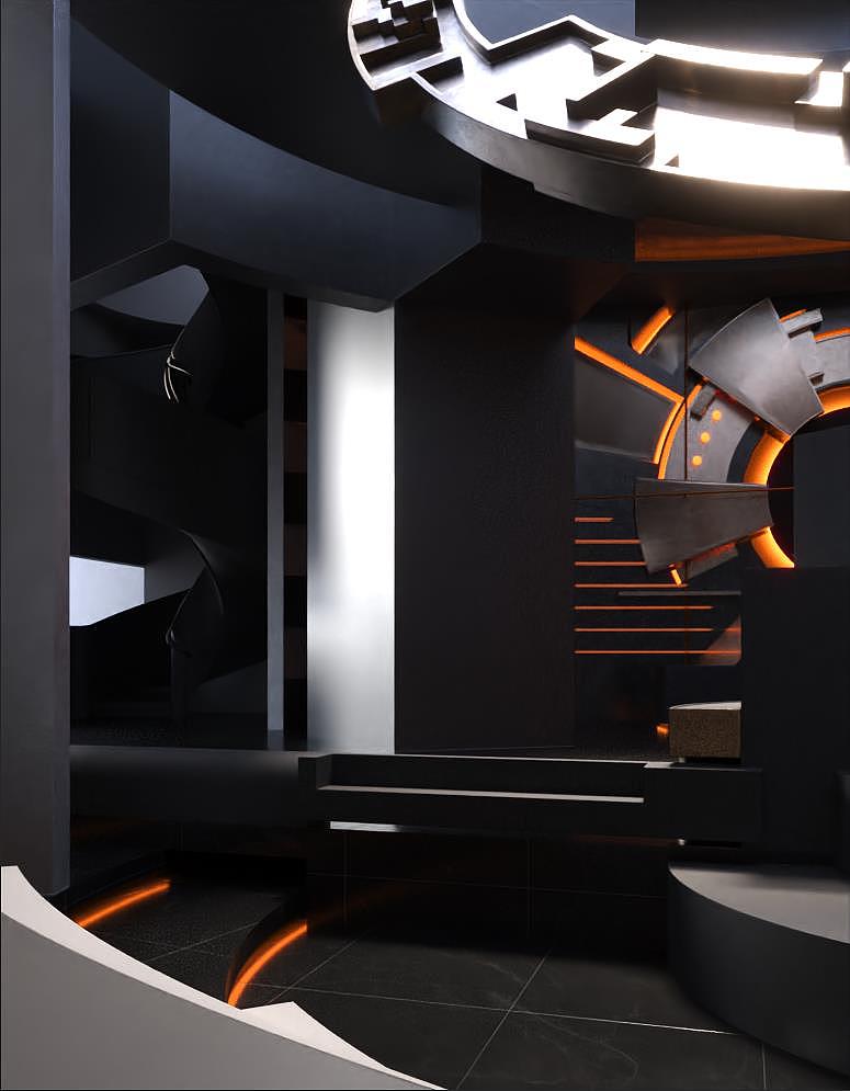 三星堆主题酒店空间设计/硬装阶段测试图（图ZMzE2ODEzMTIw） - 酒店餐饮设计 - 站酷设计师Je_y原创素材 - 站酷ZCOOL