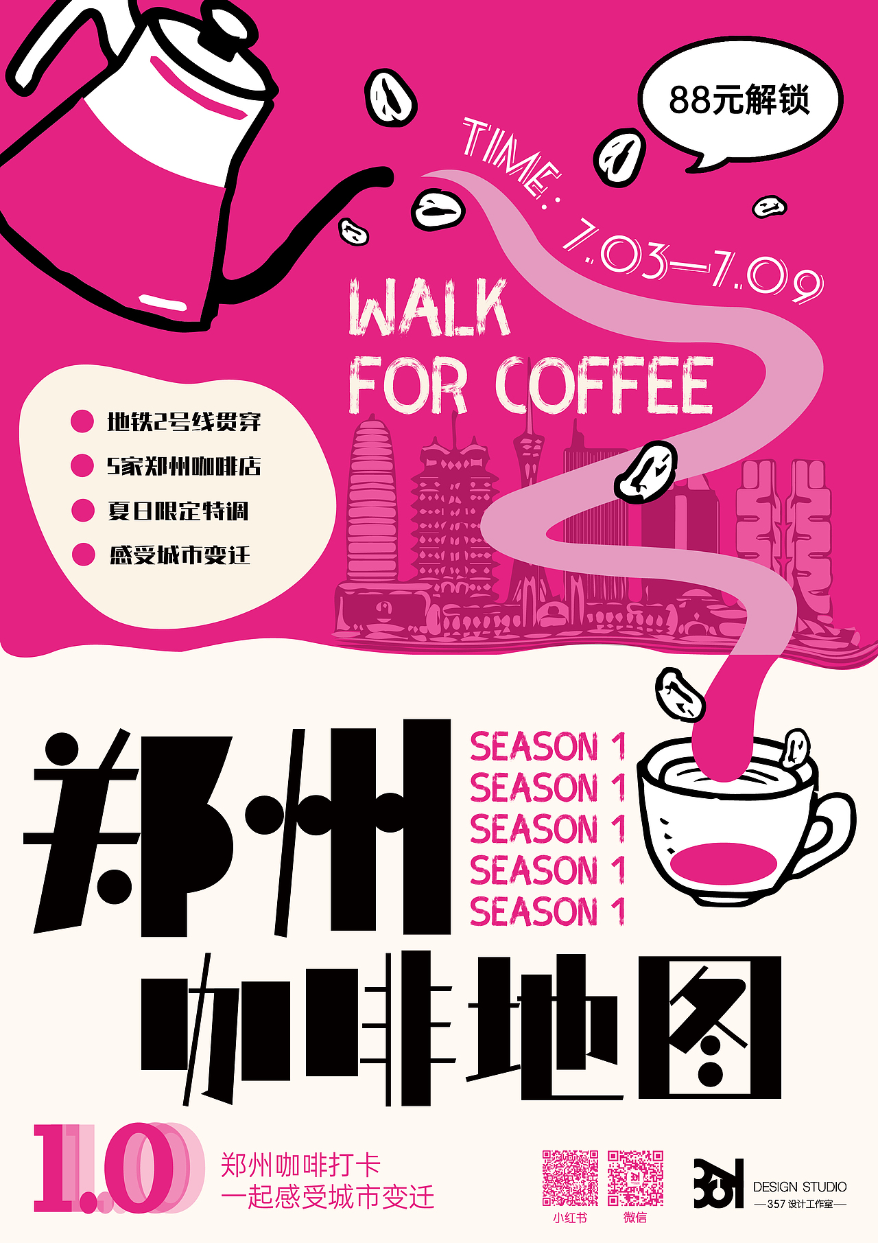 咖啡地图活动策划平面宣传