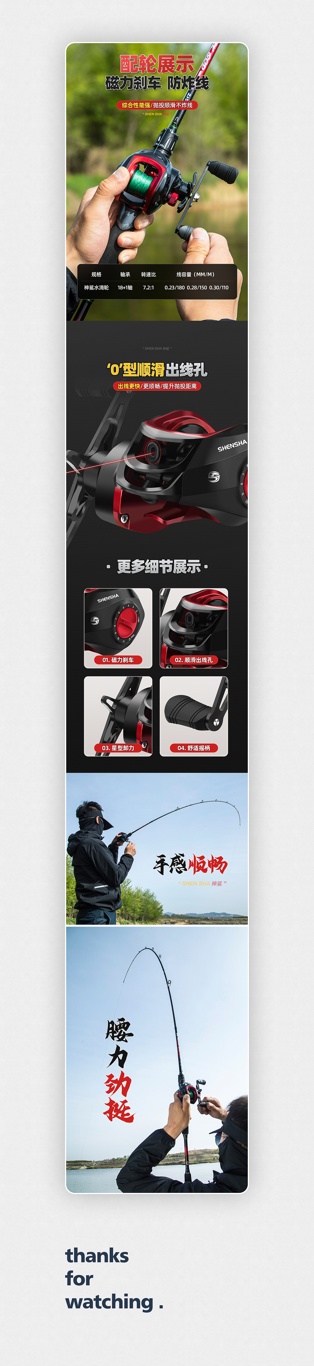 渔具户外用品-泛用路亚竿详情页展示（图ZMzEyNjIyODMy） - 电商 - 站酷设计师零度渔具视觉原创素材 - 站酷ZCOOL