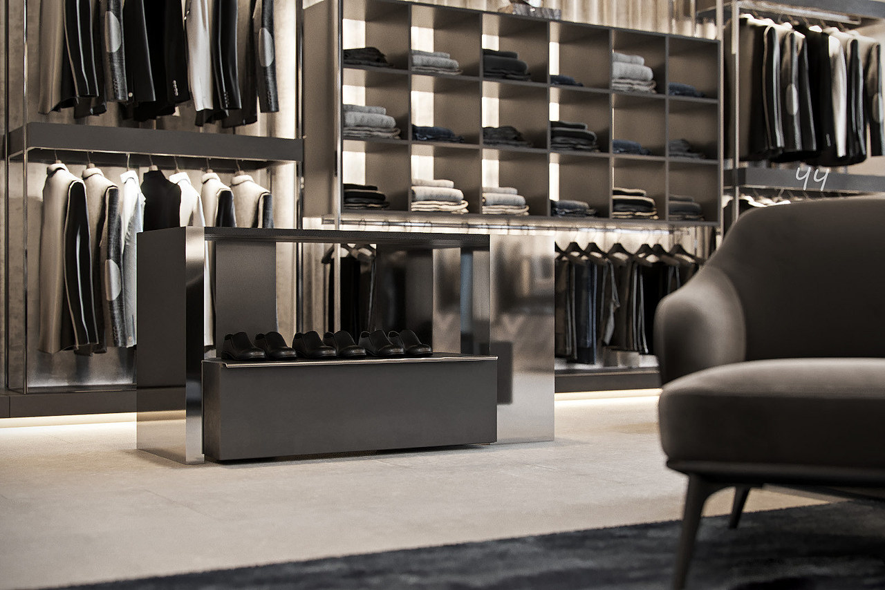 工装——商务男装店铺设计（图ZMzQ0ODQzMDg4） - 商业空间设计 - 站酷设计师严意原创素材 - 站酷ZCOOL