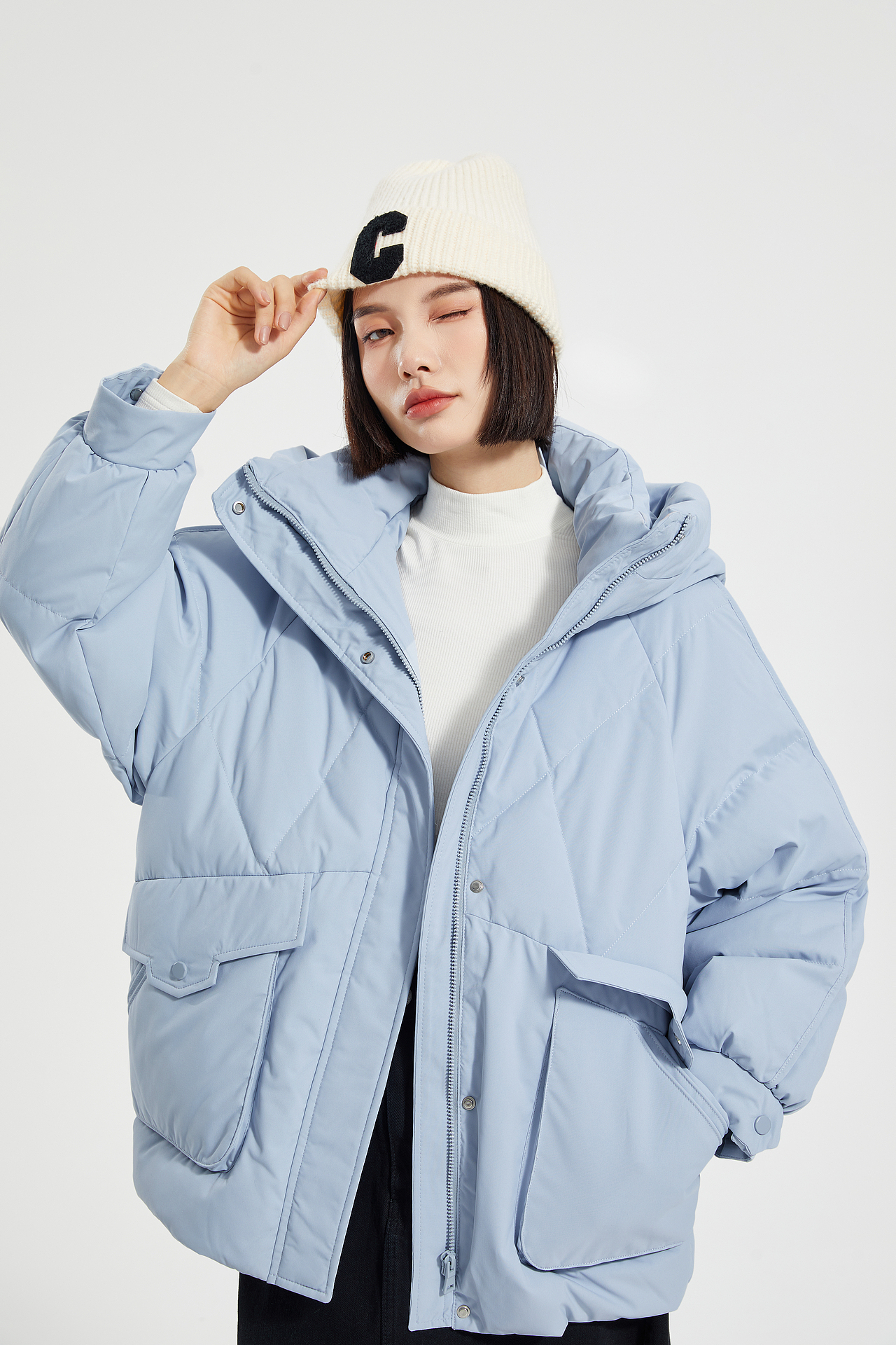 羽绒服look（图ZMzE4NjYxNDc2） - 人像摄影 - 站酷设计师Z93948796原创素材 - 站酷ZCOOL