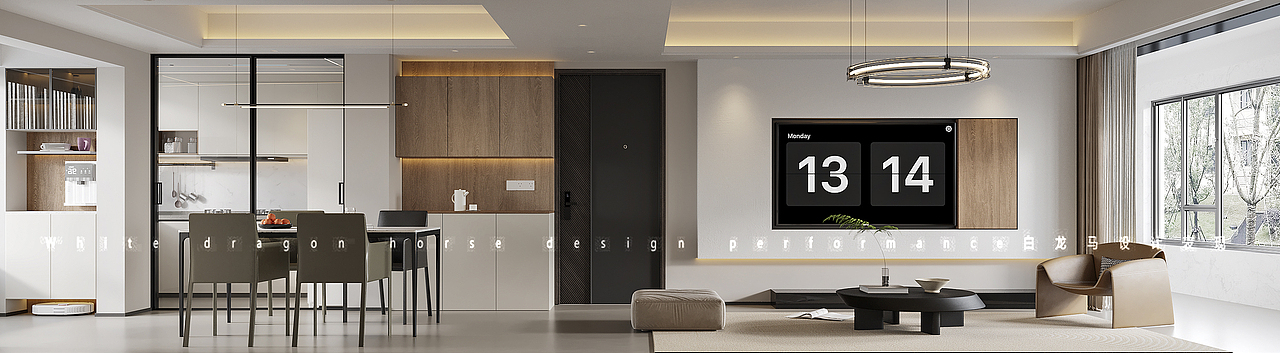 现代-白龙马效果图