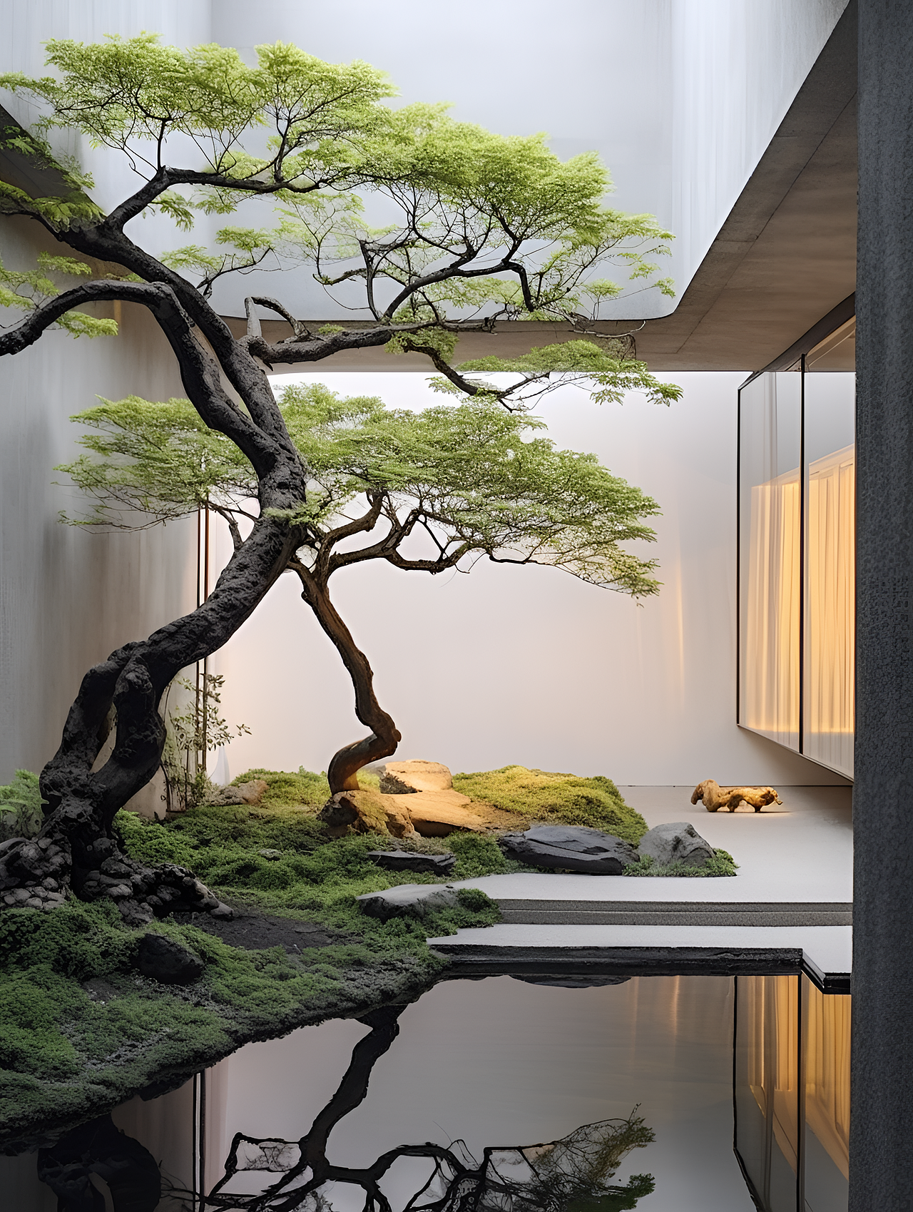 AI绘图-新中式庭院局部重绘