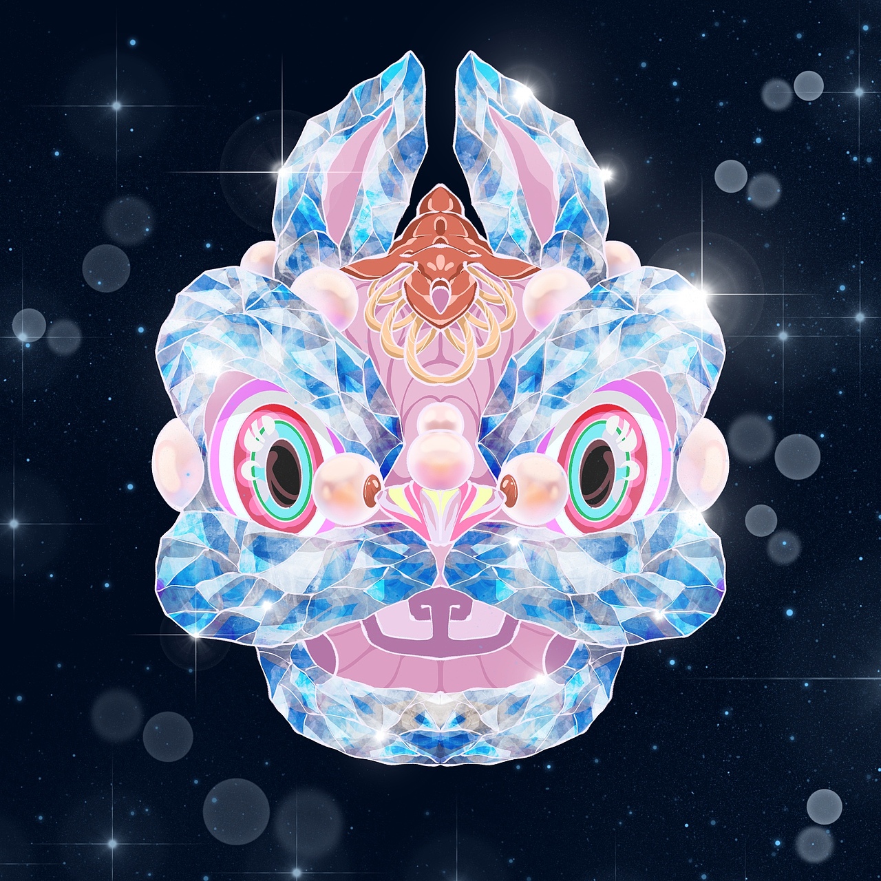 仿狮兔兔头（图ZMzI1MjAyNTky） - 商业插画 - 站酷设计师耳东下茶原创素材 - 站酷ZCOOL