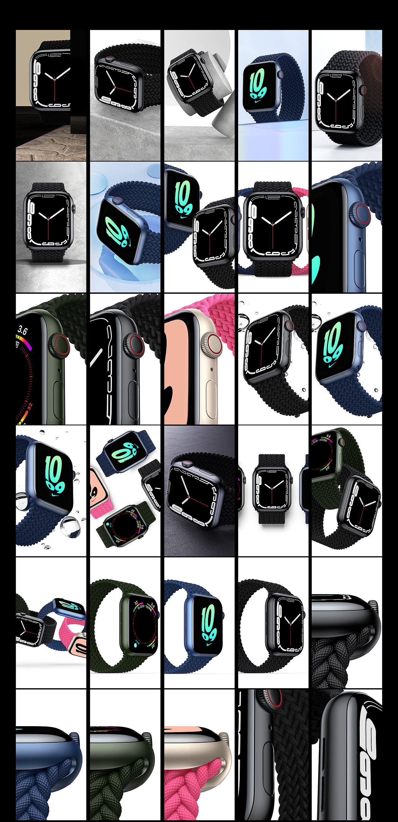 【C4D- Apple Watch Series 7】Render（图ZMjk4MTMxMzk2） - 产品 - 站酷设计师月京舞梨原创素材 - 站酷ZCOOL
