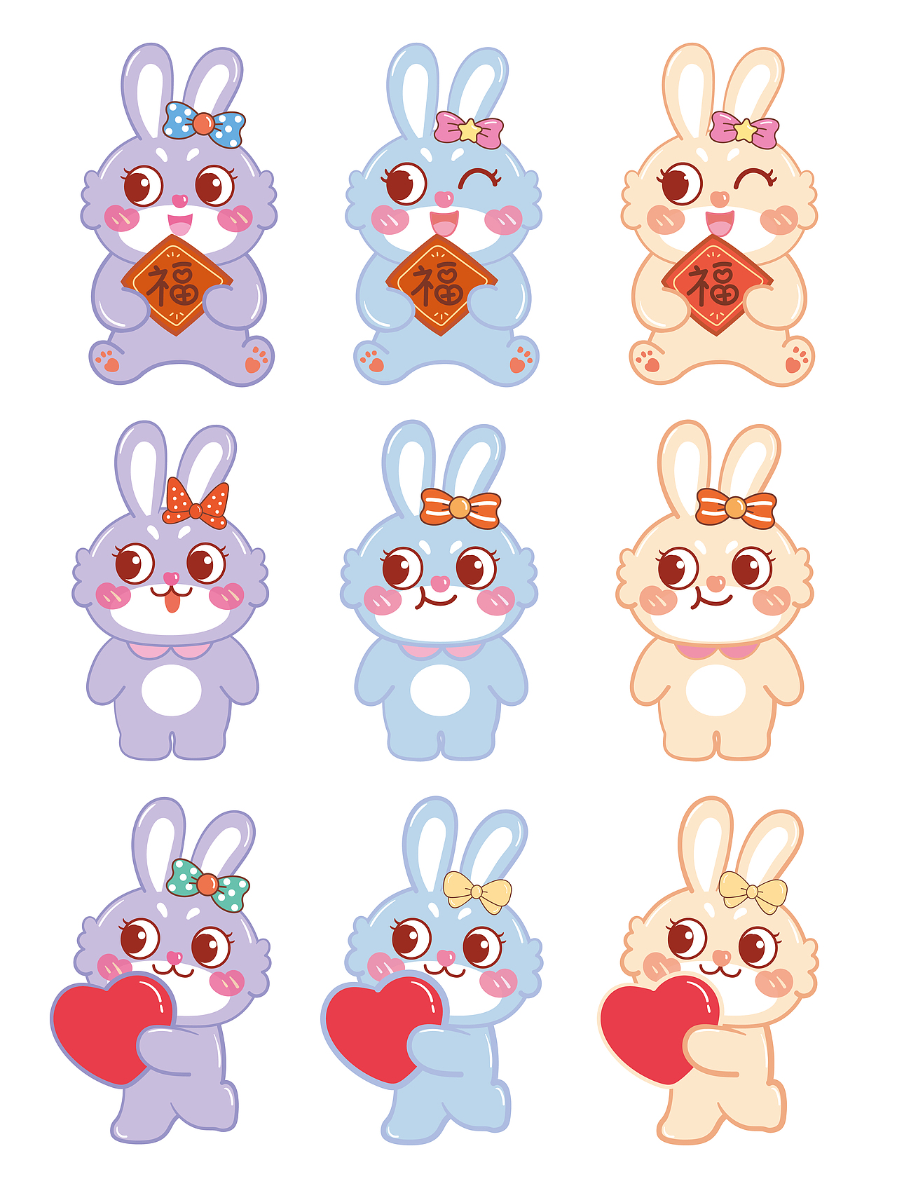 蜜糖兔IP卡通插画 项目公开展示 欢迎问询合作