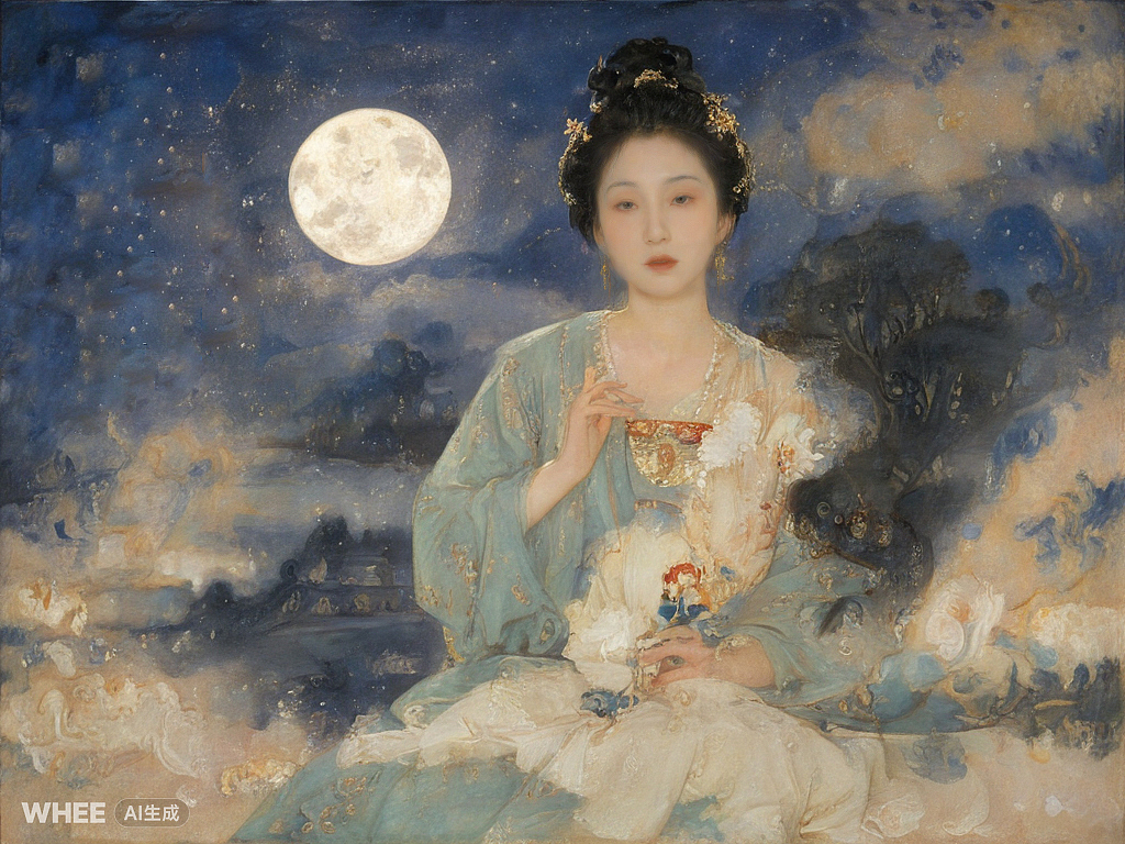 织女（图ZMzY4OTQwMjk2） - AI作品 - 站酷设计师一曲清酒原创素材 - 站酷ZCOOL