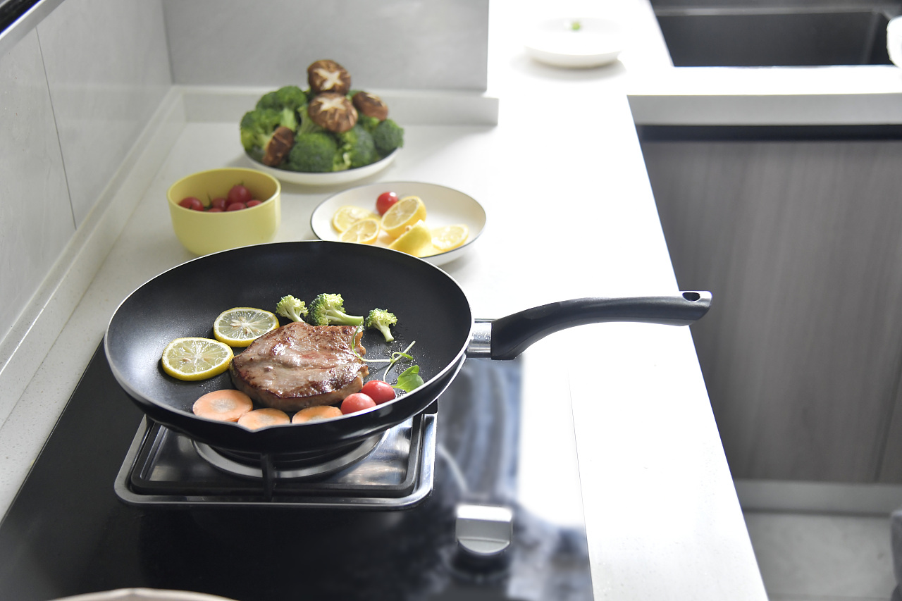 不粘煎锅美食摄影