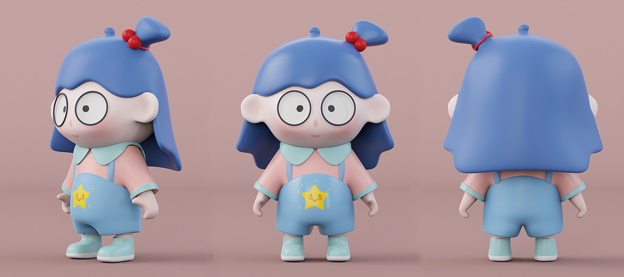 Blender IP建模练习（图ZMzE5MDQyMDI0） - 人物/生物 - 站酷设计师黄亮亮同学HLL原创素材 - 站酷ZCOOL