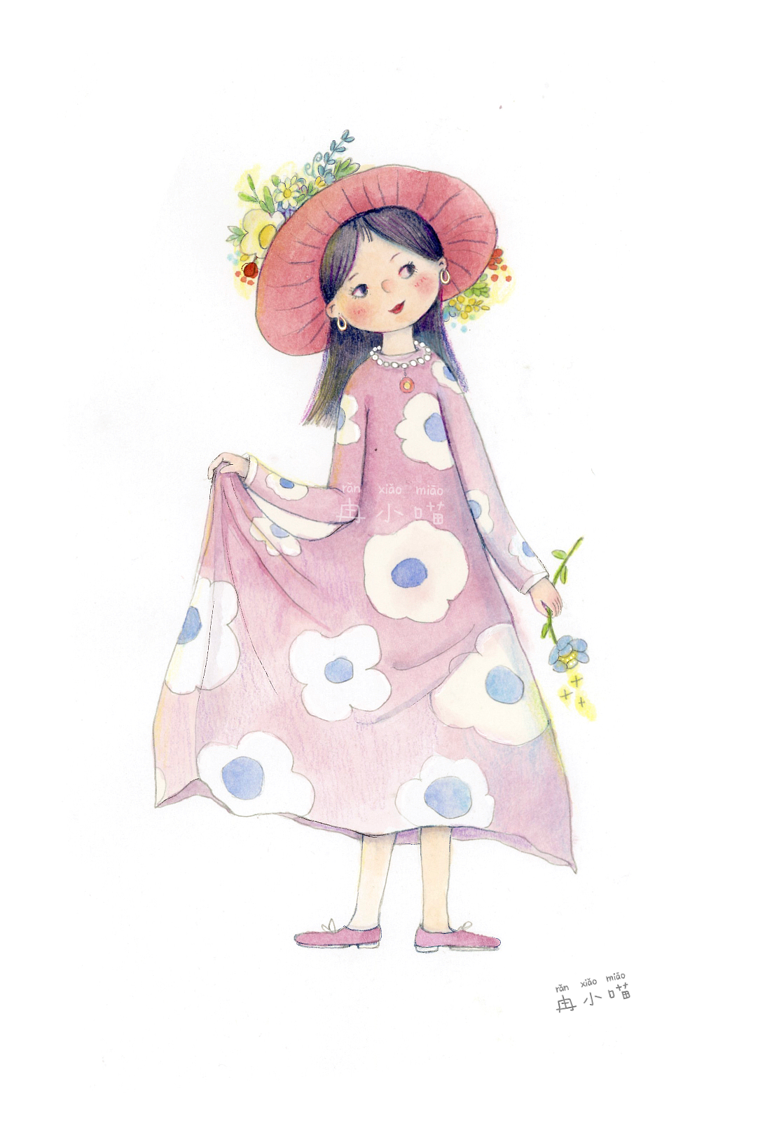 小女孩｜原创作品插画设计（图ZMzUzNTQ5NDUy） - 绘本 - 站酷设计师冉小喵y原创素材 - 站酷ZCOOL