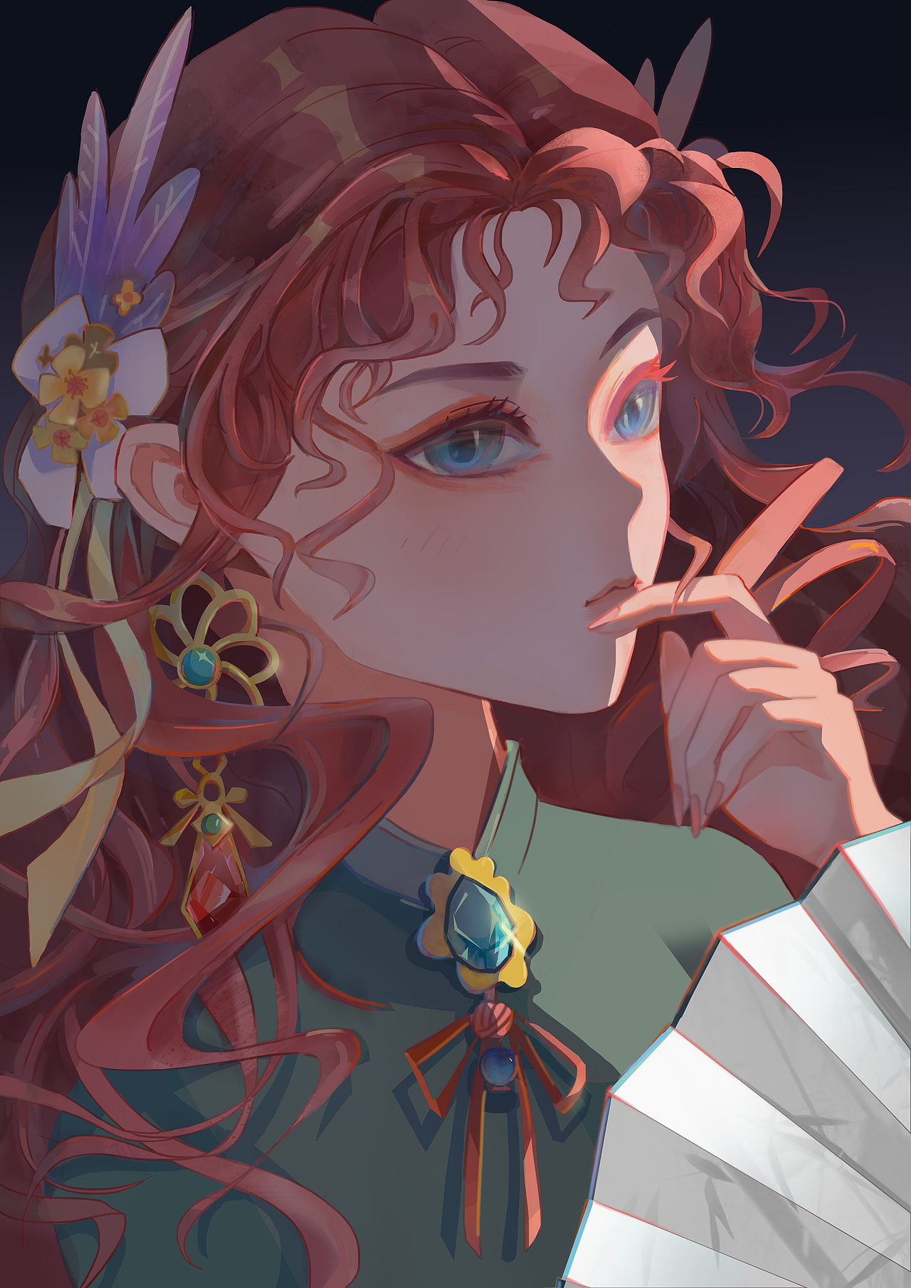 女孩（图ZMzUzMzg5ODEy） - 商业插画 - 站酷设计师向月散人原创素材 - 站酷ZCOOL