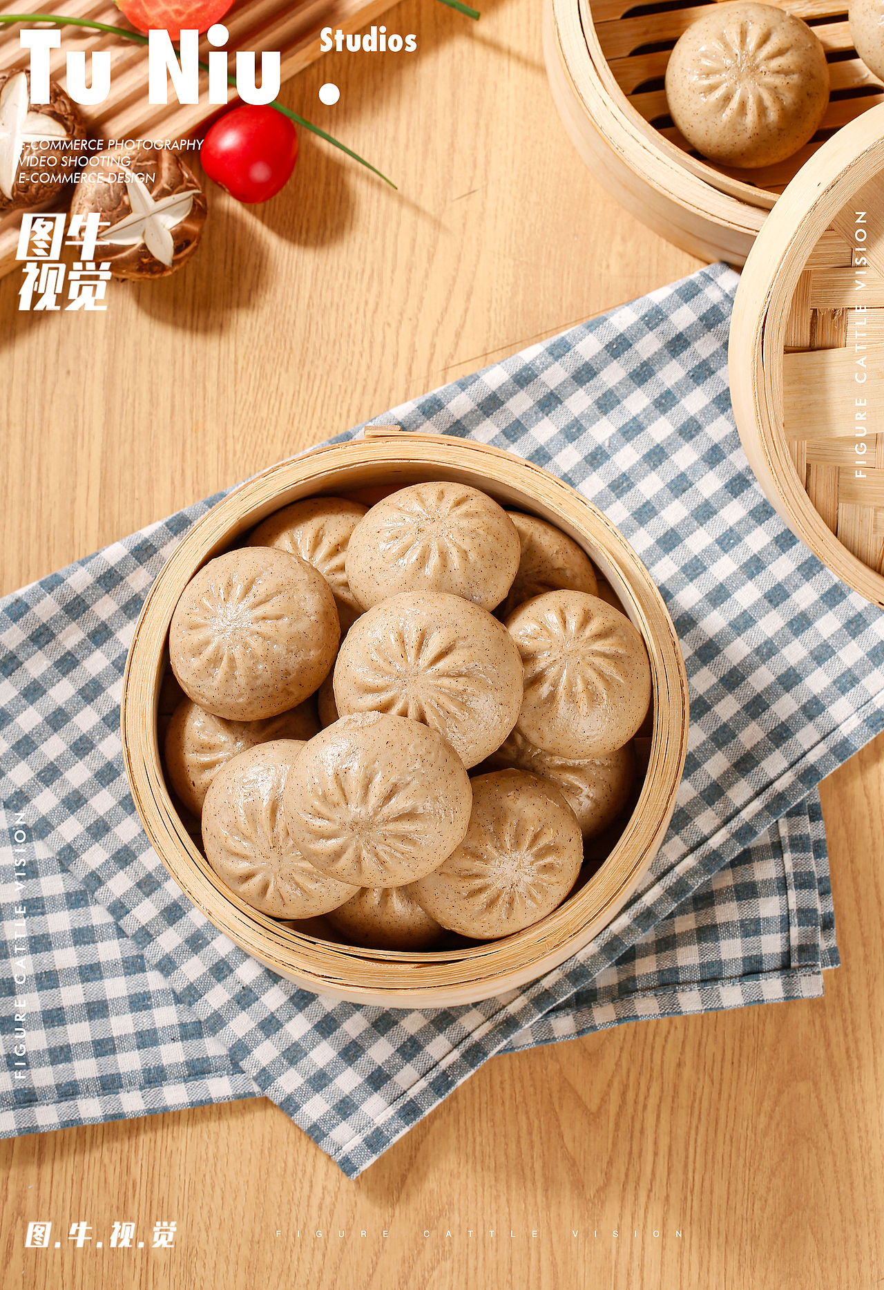 小笼包|电商产品拍照|图牛电商拍摄|商业摄影|图牛
