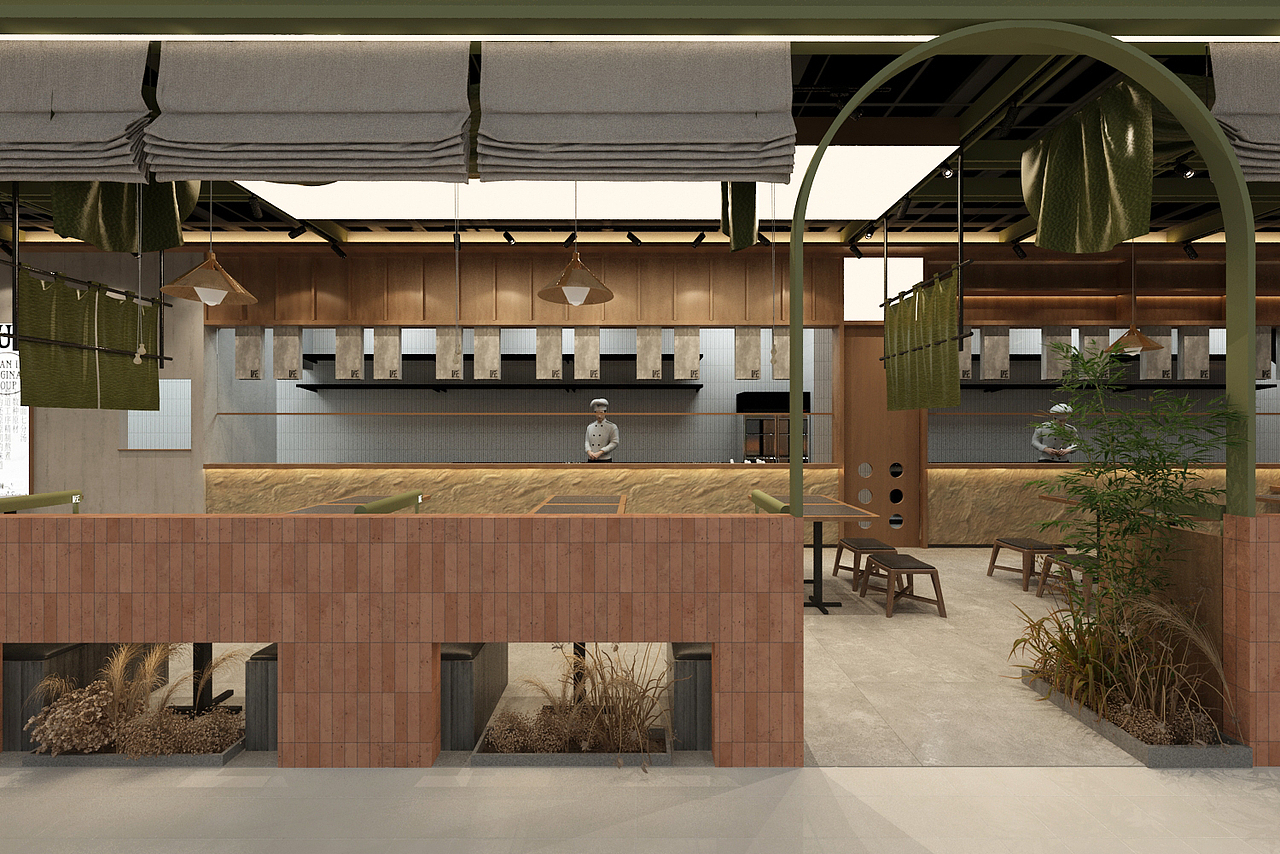 商场中庭面店设计