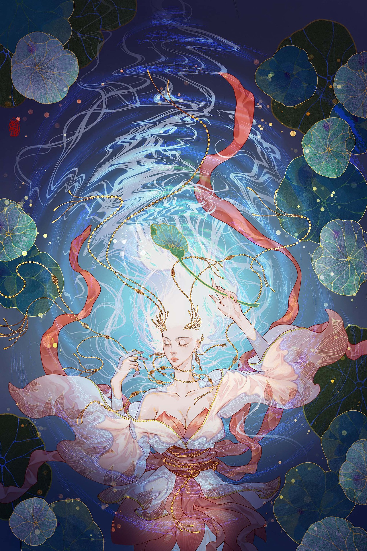 水中月（图ZMzYzNTQyNDUy） - 商业插画 - 站酷设计师_MiaYang原创素材 - 站酷ZCOOL