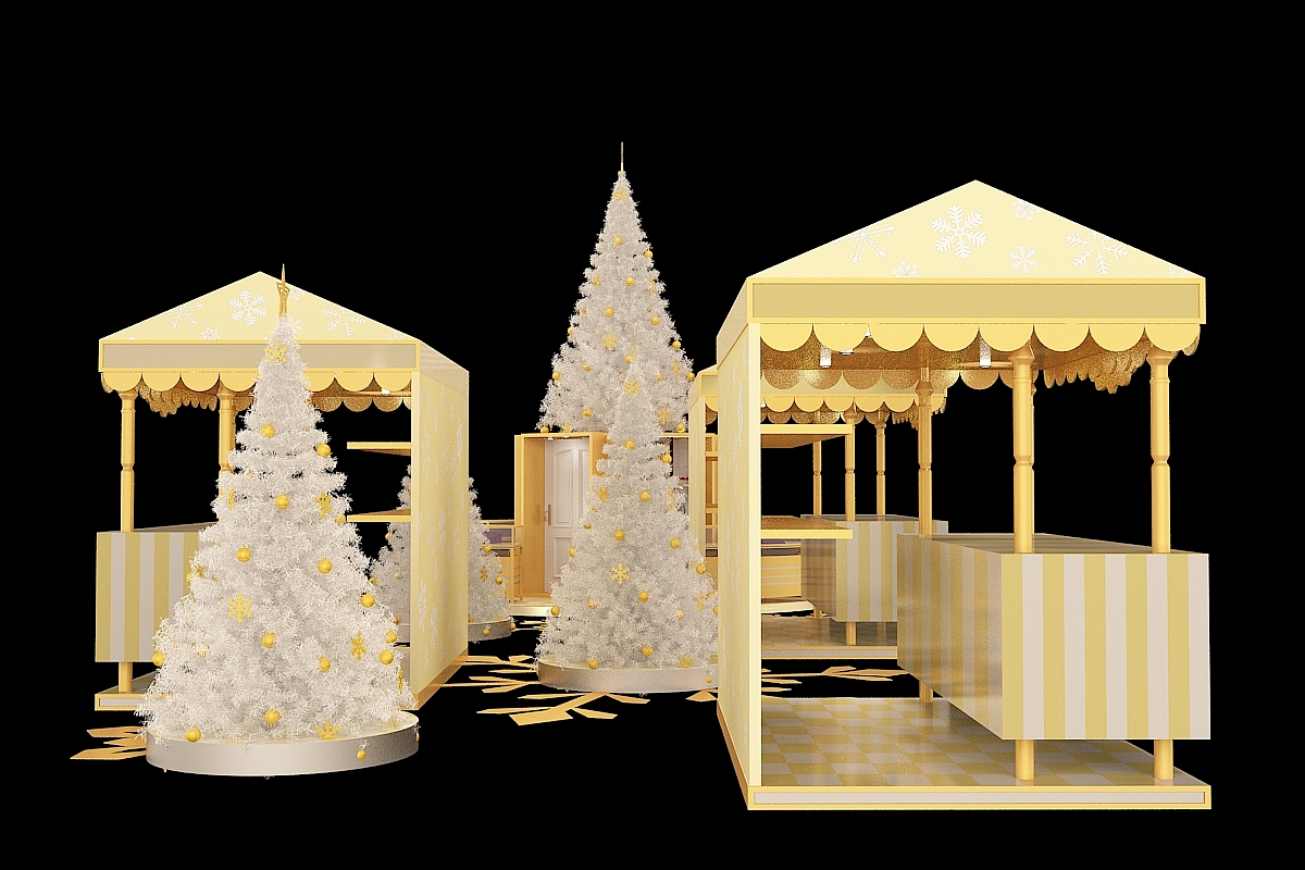 商场白金圣诞美陈