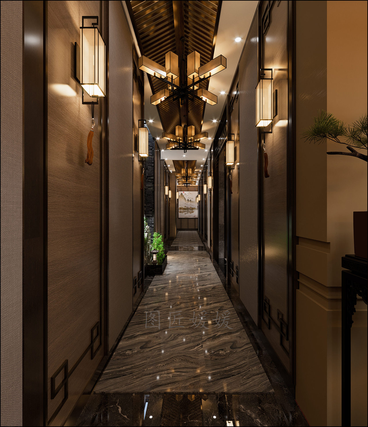 新中式高端设计会所,东方美学的现代演绎!