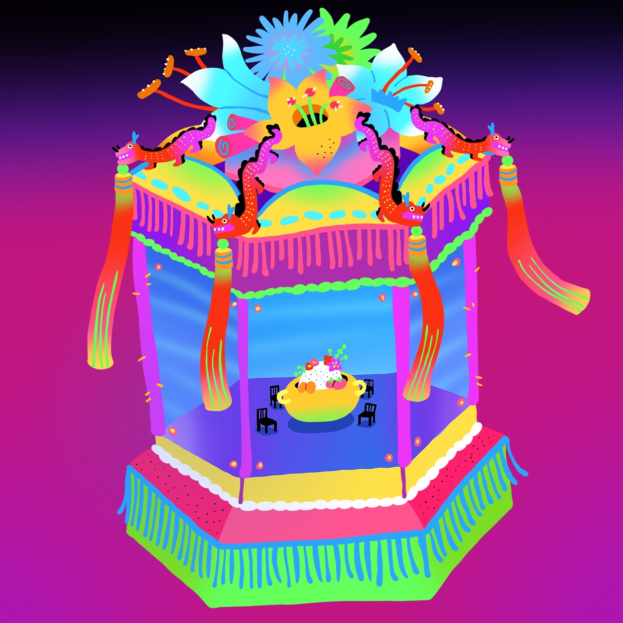 蟳埔女插画-Xun Pu Female（图ZMzA0NjEzNDU2） - 艺术插画 - 站酷设计师怪味花生惹原创素材 - 站酷ZCOOL