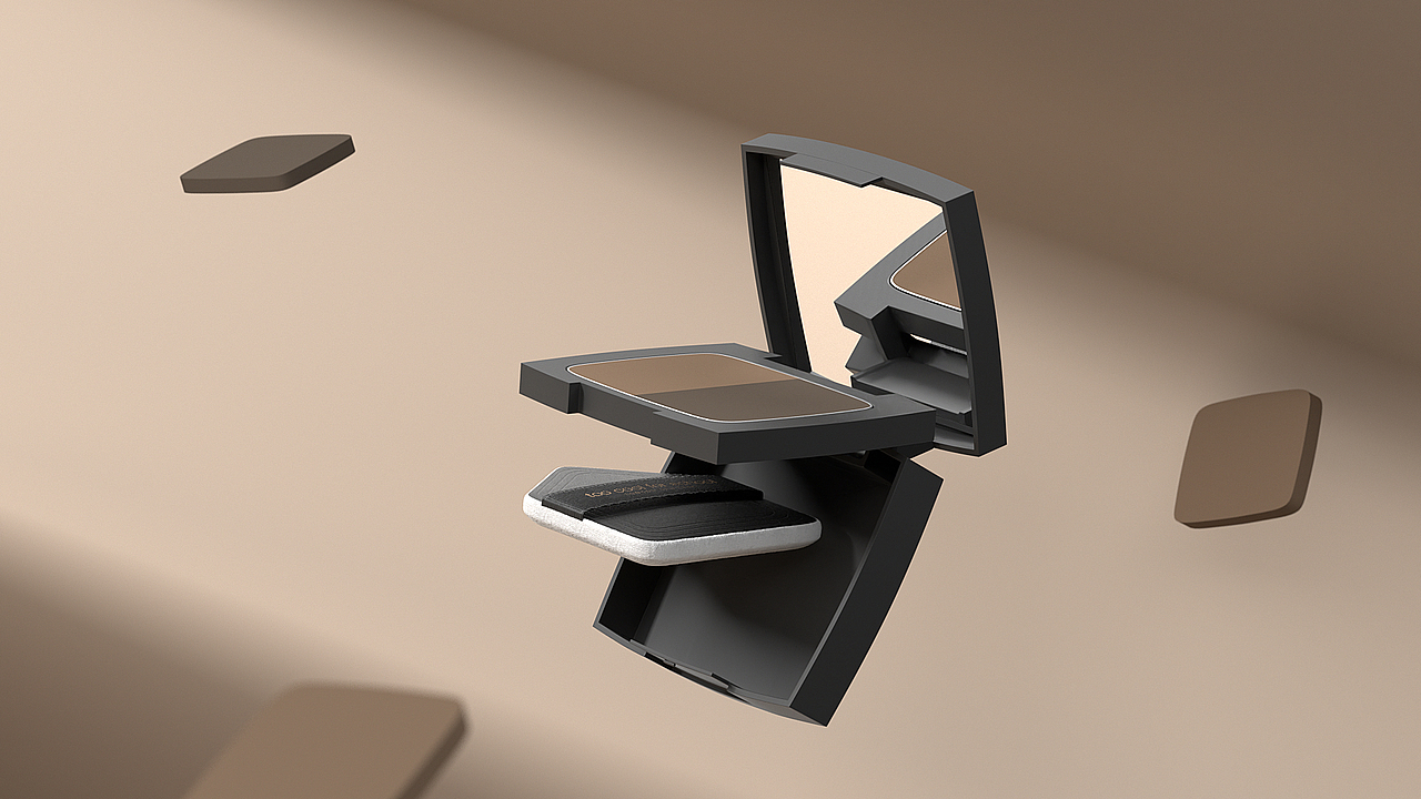 发际线粉视频动画,c4d渲染+ 拍摄