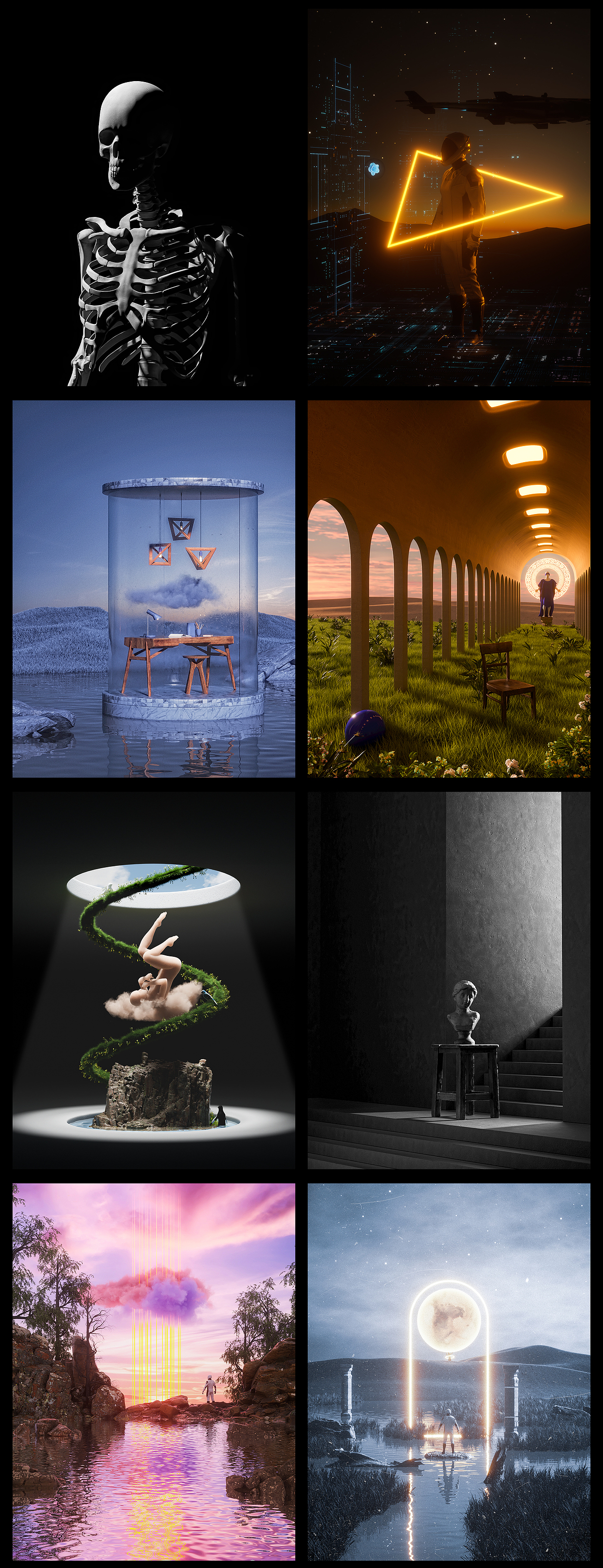 2022年终总结 { 三维合集 }（图ZMzI2OTE4NTAw） - 场景 - 站酷设计师蓝屿BLUE原创素材 - 站酷ZCOOL