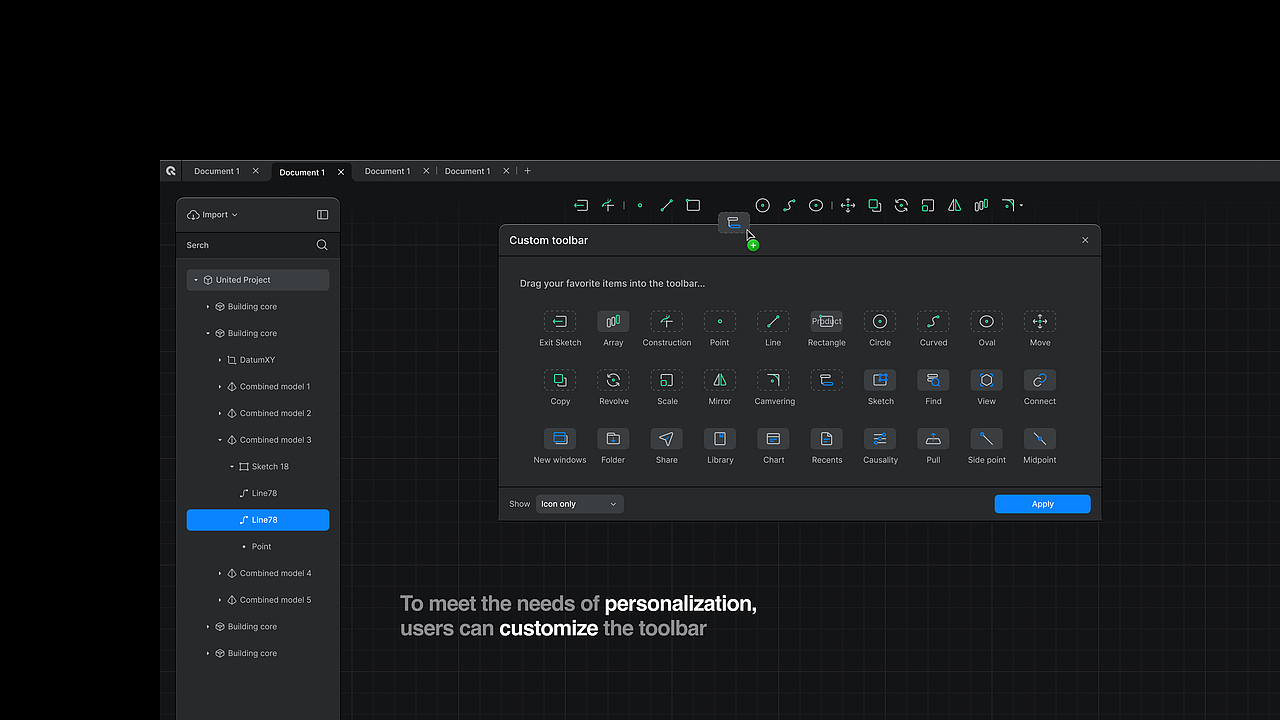 [Quanta] All-in-one Cax建模平台（图ZMzY3MTE5MDI0） - 软件界面 - 站酷设计师NoahE原创素材 - 站酷ZCOOL