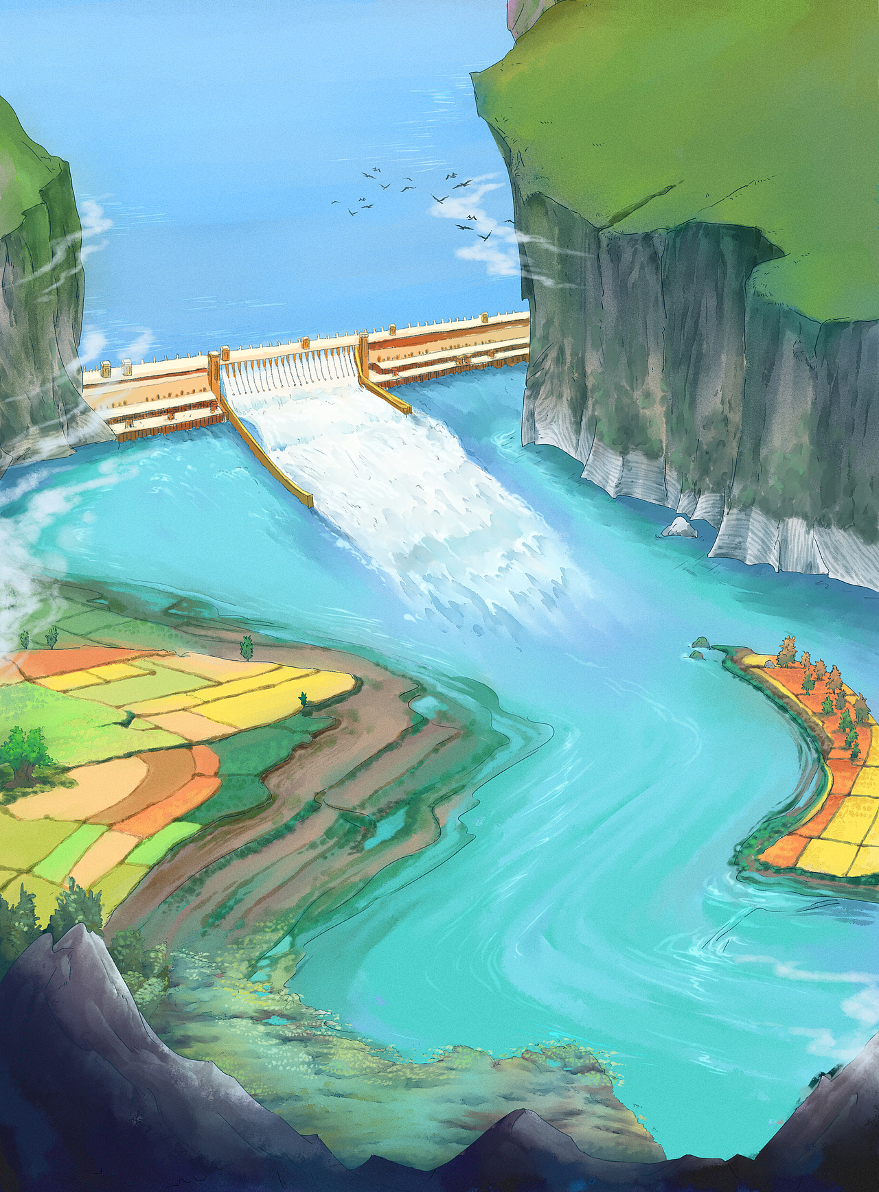 儿童图书《漫游地球圈》插画