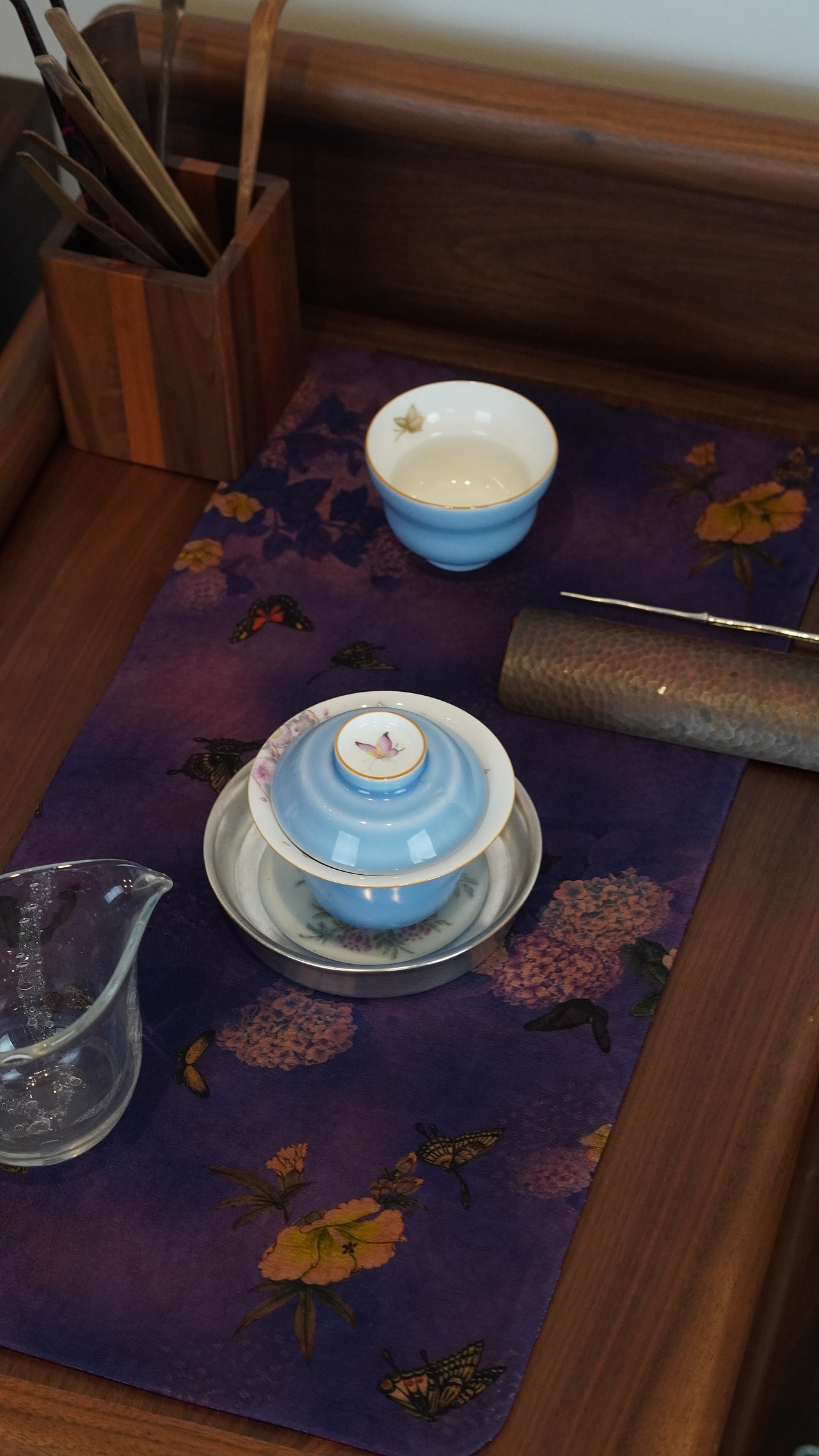 诗瓷集·紫霞仙子 多情蝴蝶趁花飞