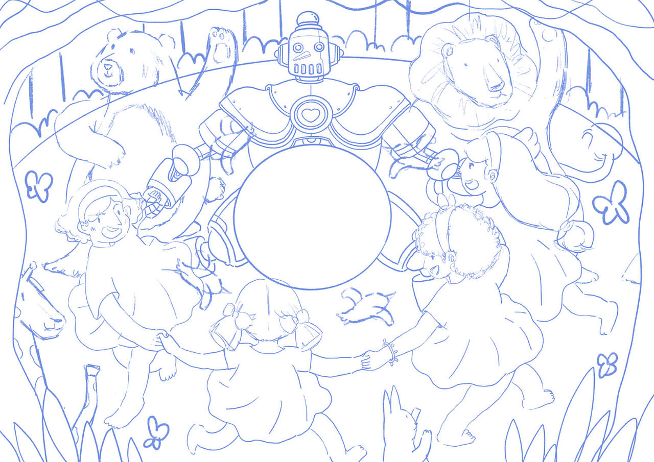 插画设计：我们终将成为彼此的好朋友（图ZMzU1NjQwNTY0） - 创作习作 - 站酷设计师无敌大咩瓜原创素材 - 站酷ZCOOL