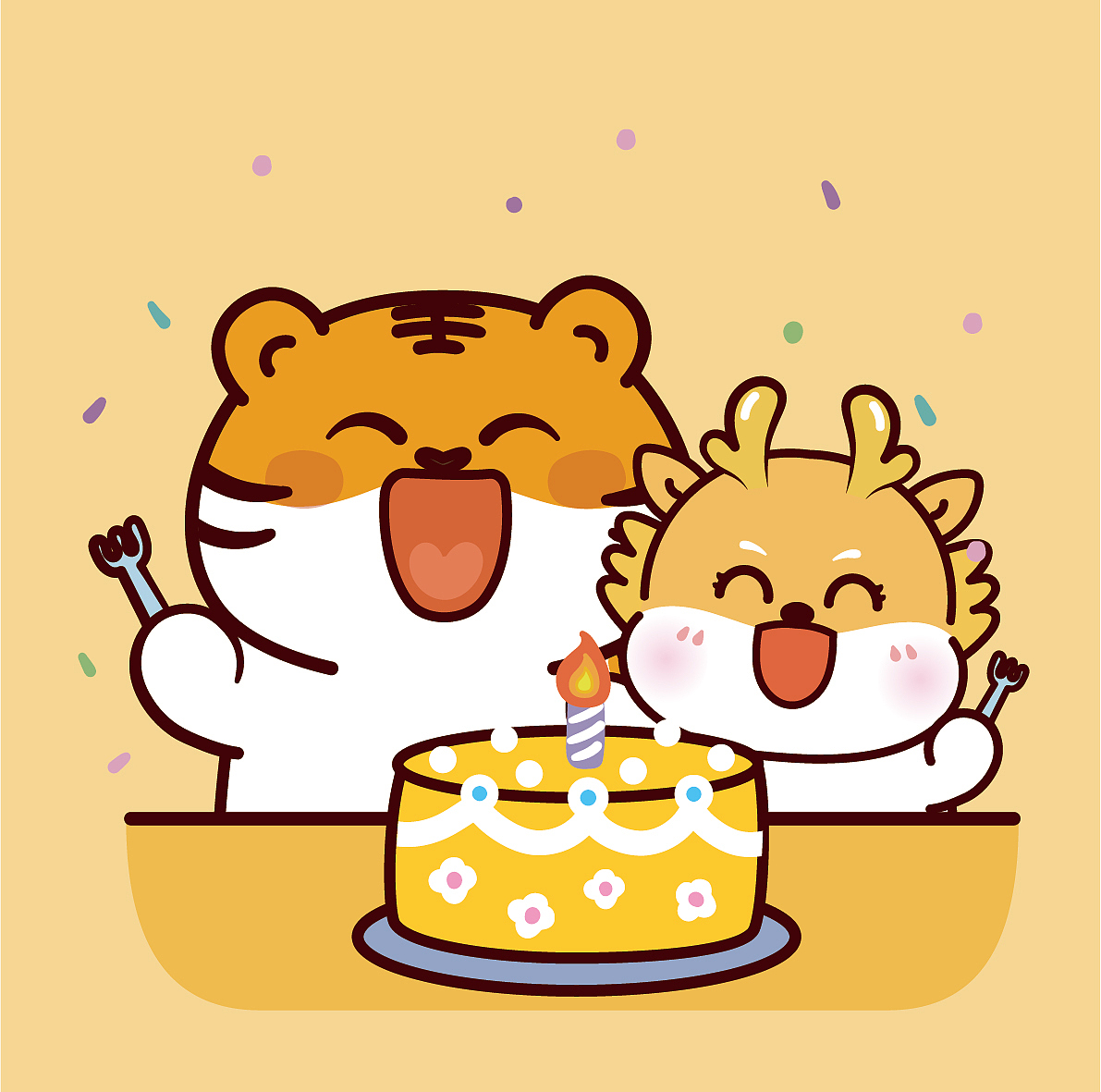 萌萌星球生日快乐 祝你生日快乐（图ZMzY3NTUzNTQ4） - 商业插画 - 站酷设计师阿茹生肖IP原创素材 - 站酷ZCOOL