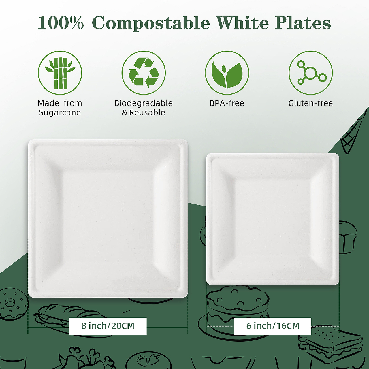 Amazon亚马逊一次性餐盘主图制作（图ZMzQyMzkzOTQ0） - 其他平面 - 站酷设计师熊猫不是猫i原创素材 - 站酷ZCOOL