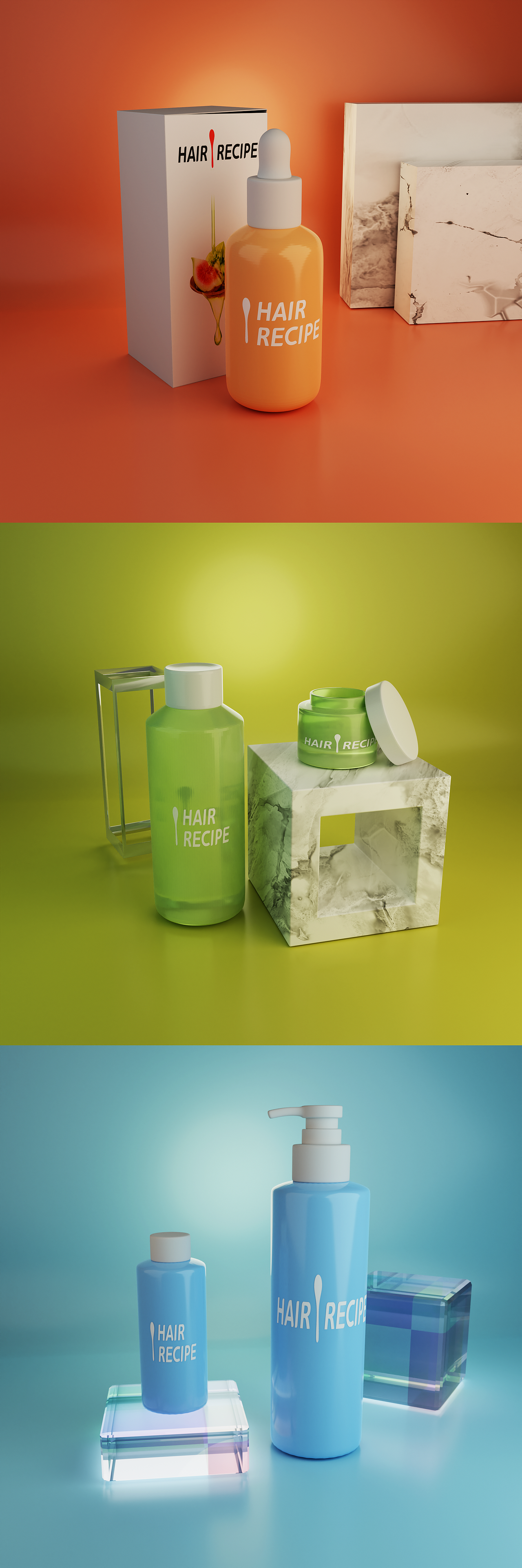 商业场景包装3D渲染（图ZMzI4NDA1Nzk2） - 产品 - 站酷设计师美国大爷原创素材 - 站酷ZCOOL