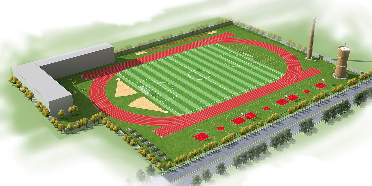 各种体育场效果图设计制作