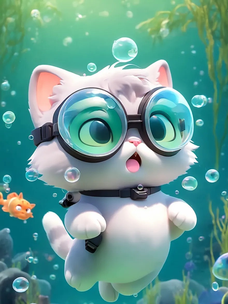 sdxl 3d可爱模型生图(猫咪)