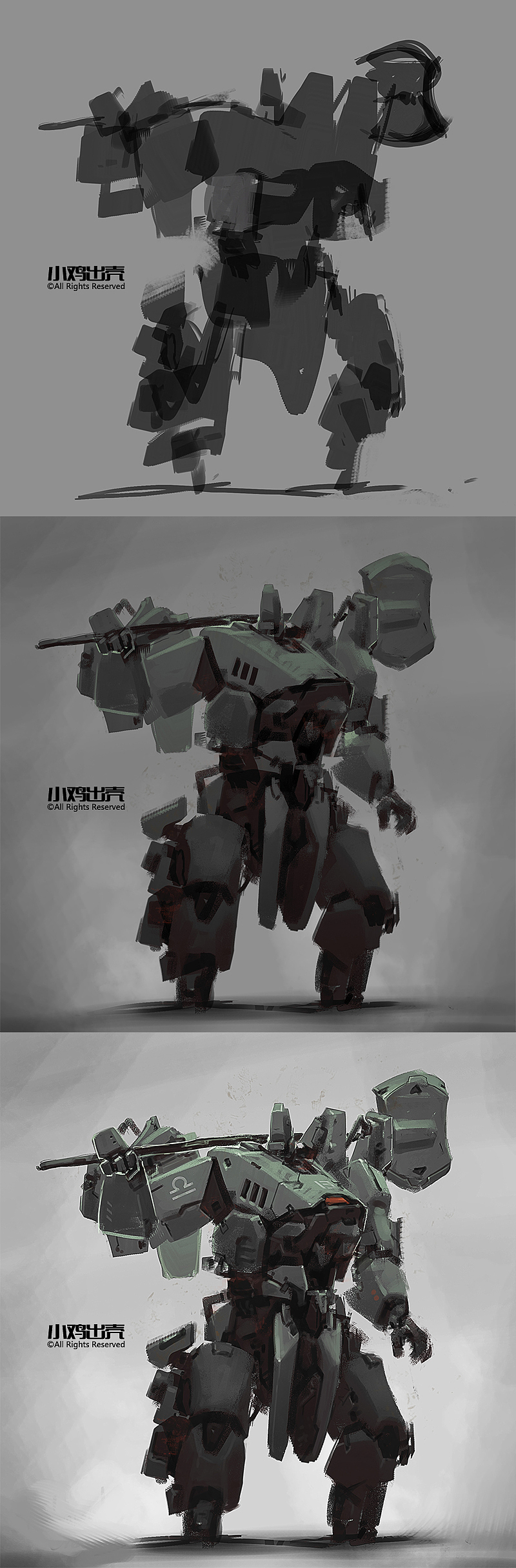 年末机甲大放送（图ZMzU3OTcwMTk2） - 概念设定 - 站酷设计师小鸡出殻原创素材 - 站酷ZCOOL