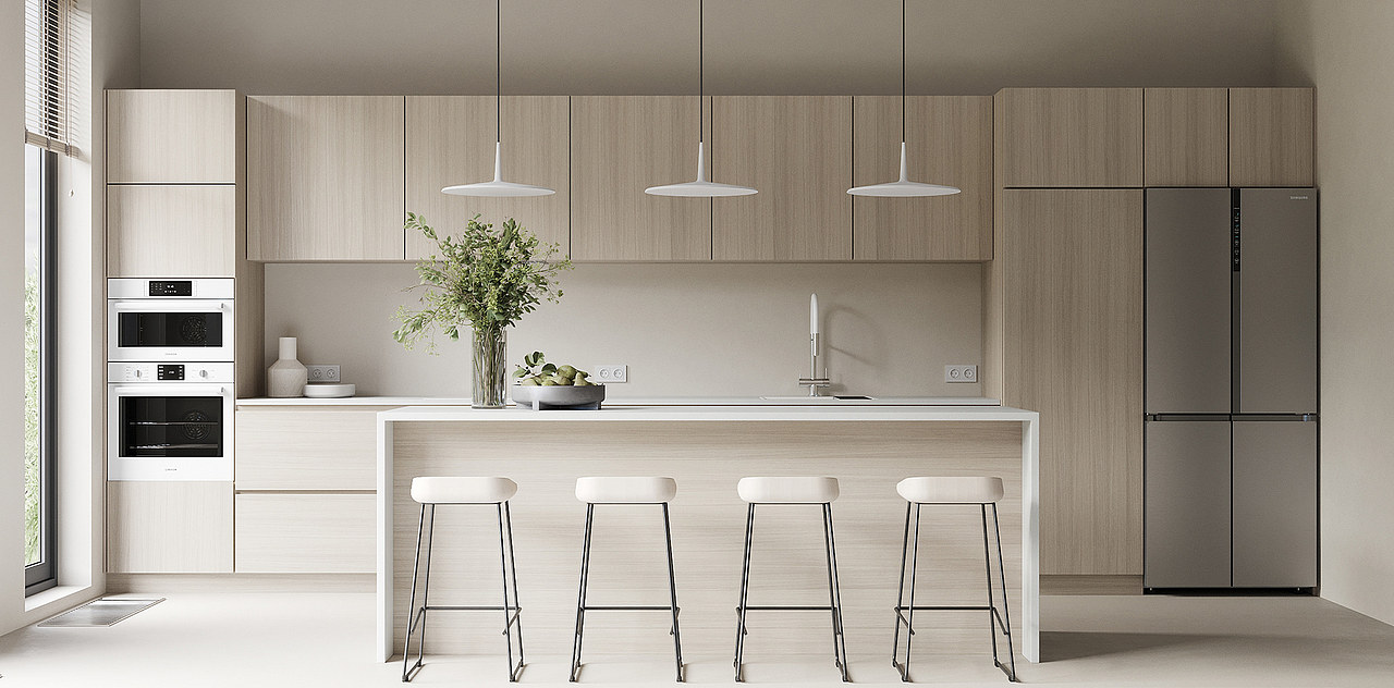 奶油风179㎡浅色系住宅设计 打造都市里的温馨岁月