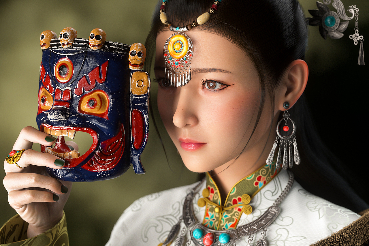 羌姆面具（图ZMzIzNDQ1Njg0） - 人物/生物 - 站酷设计师武丞相原创素材 - 站酷ZCOOL