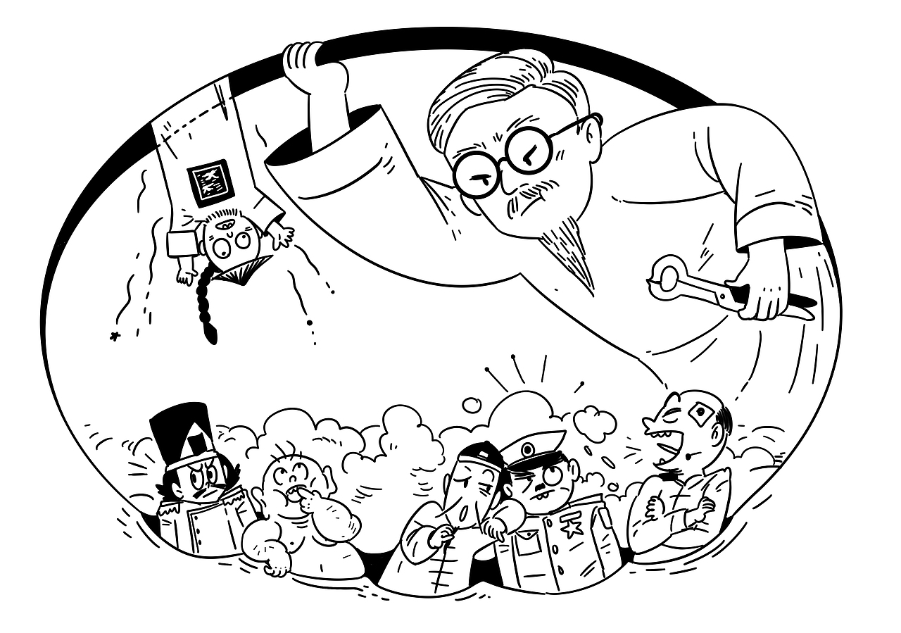 《口中剿匪记》  丰子恺
口中剿匪，就是把牙齿拔光。为什么要这样说法呢？因为我口中所剩十七颗牙齿，不但毫无用处，而且常常作祟，使我受苦不浅，现在索性把它们拔光，犹如把盘踞要害的群匪剿尽，肃清，从此可以天下太平，安居乐业。这比喻非常确切，所以我要这样说。