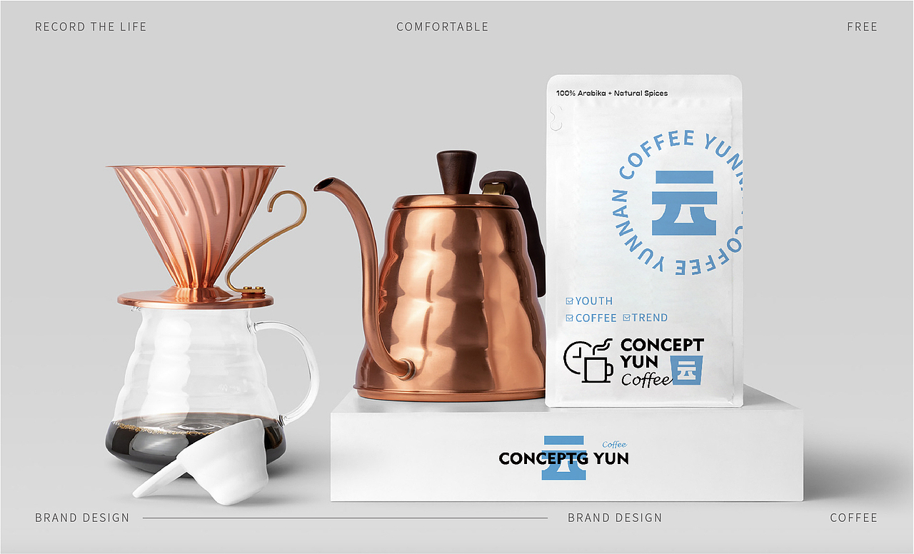 概念云咖啡·品牌VI策划设计|LOGO包装设计|插画设计|（图ZMzIxOTE2OTg0） - 品牌 - 站酷设计师同道设计张博2018原创素材 - 站酷ZCOOL