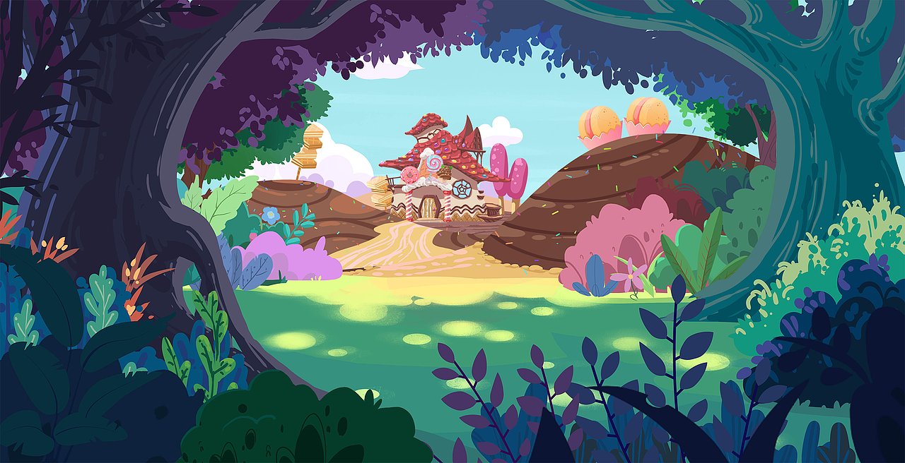 2021-Q版and扁平风格场景设定（图ZMzA2NTgwNTk2） - 概念设定 - 站酷设计师Christine霜原创素材 - 站酷ZCOOL