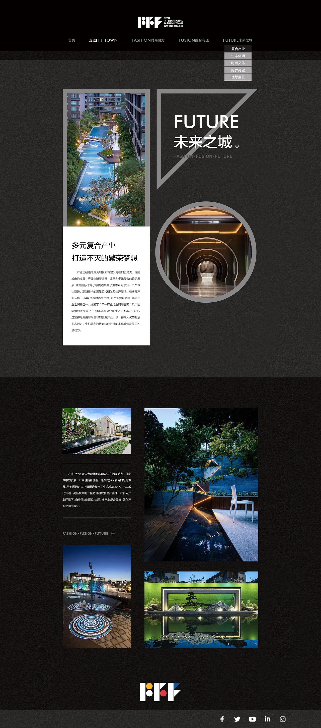 西安国际社区特色时尚小镇网站设计（图ZMzY2ODExMjMy） - 电商 - 站酷设计师温热带的北极风原创素材 - 站酷ZCOOL