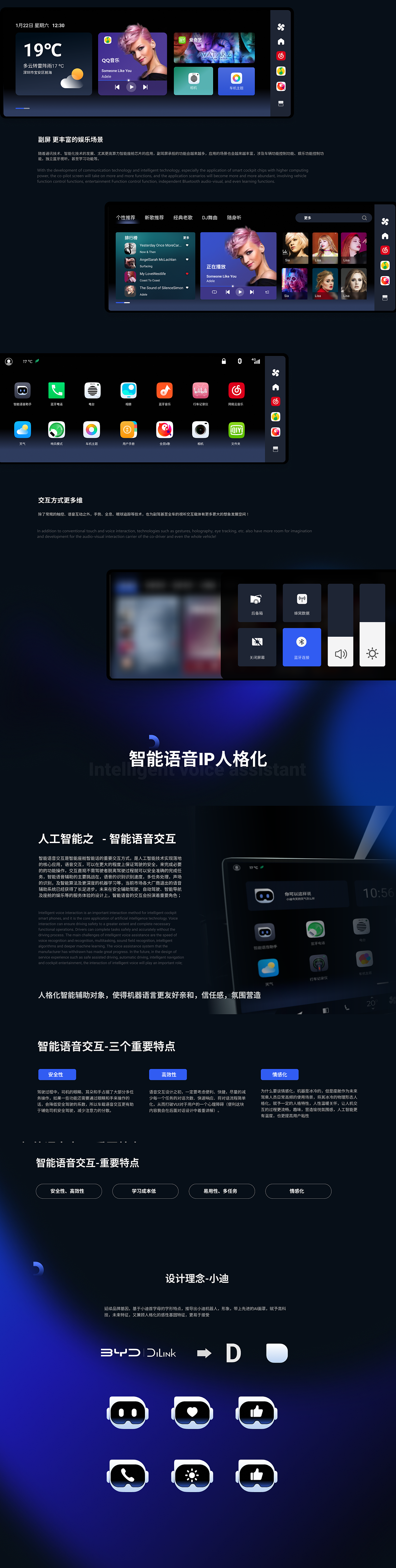 比亚迪 智能座舱设计探索（图ZMzA2ODA0MzM2） - 其他UI - 站酷设计师Marklab原创素材 - 站酷ZCOOL
