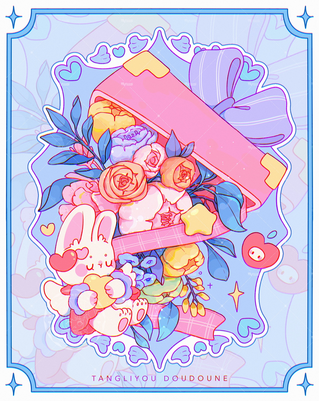 生活需要一束花的治愈|花束插画系列