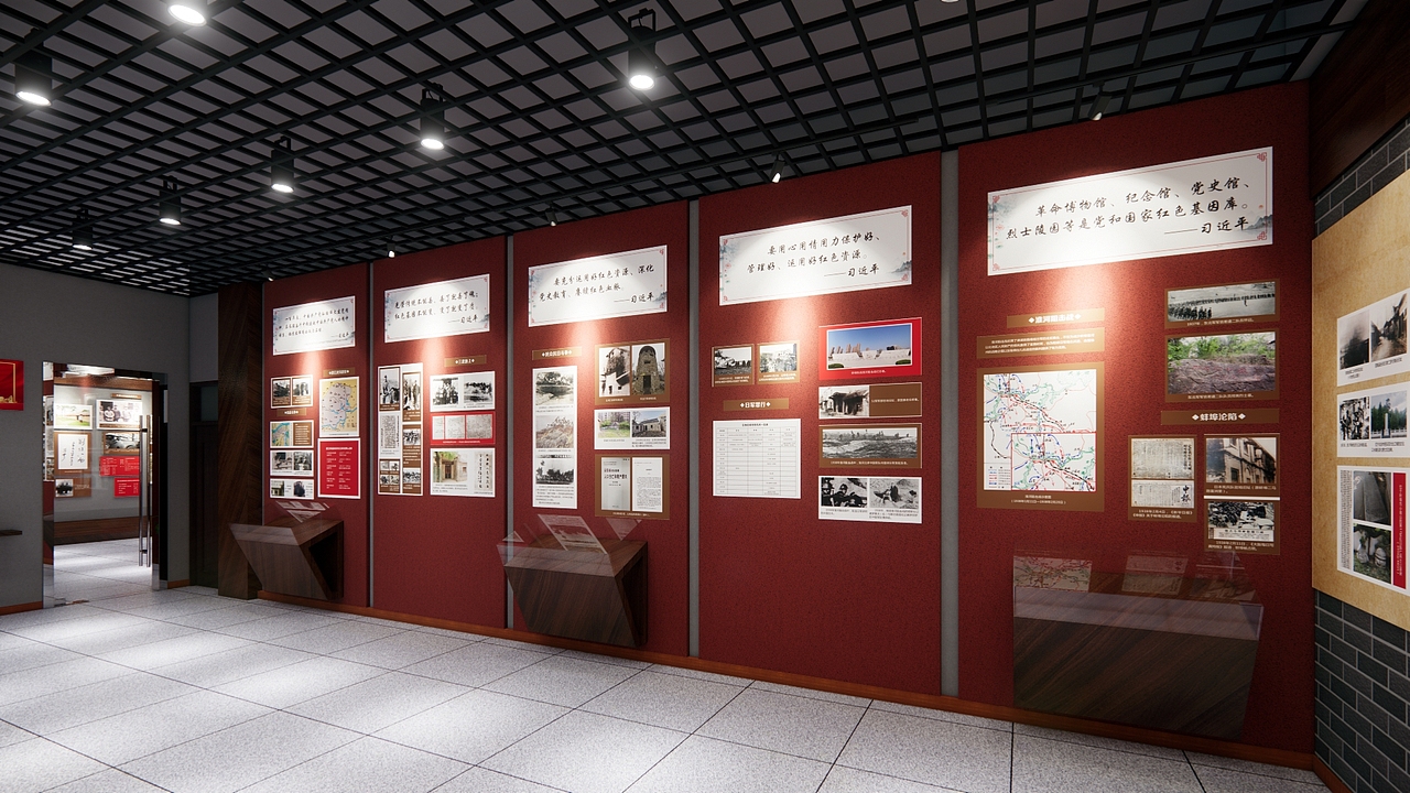 蚌埠市烈士陵园展厅设计（图ZMzAxMTgxOTEy） - 展陈设计 - 站酷设计师河南校园空间设计原创素材 - 站酷ZCOOL