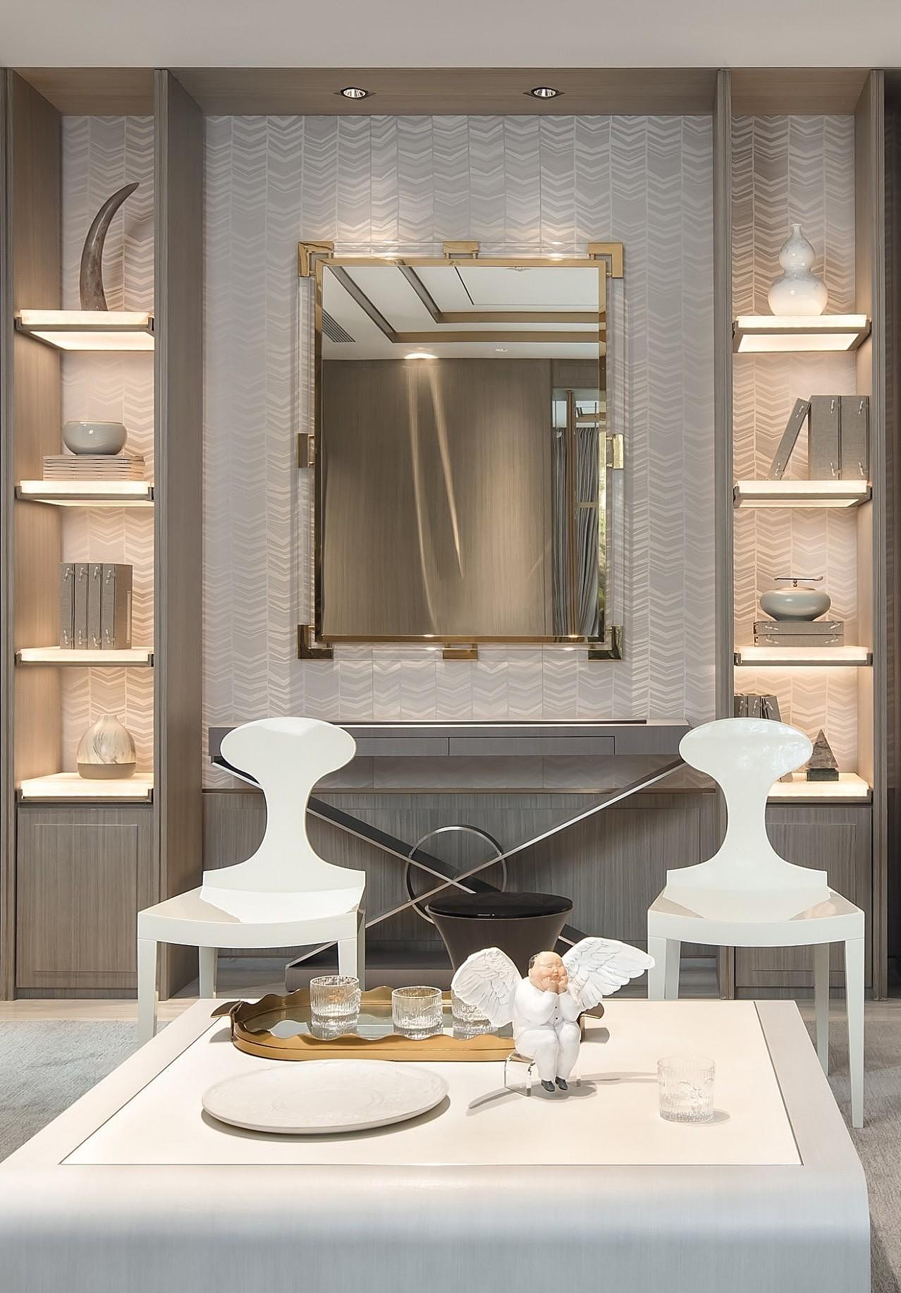 装修案例丨深圳230m²别墅，雅奢新中式正确打开方式（图ZMzEzMDU1NzIw） - 家装设计 - 站酷设计师深圳岚庭装饰原创素材 - 站酷ZCOOL