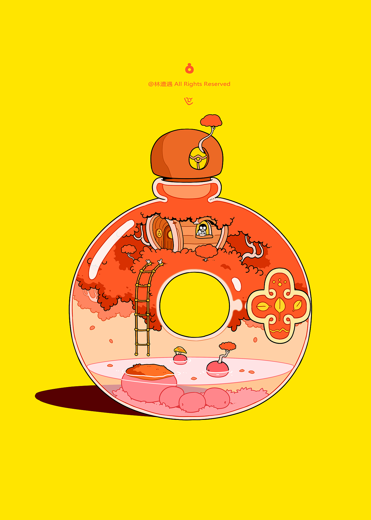 瓶中世界（图ZMzQ0MDMzNjA0） - 商业插画 - 站酷设计师林遭遇原创素材 - 站酷ZCOOL