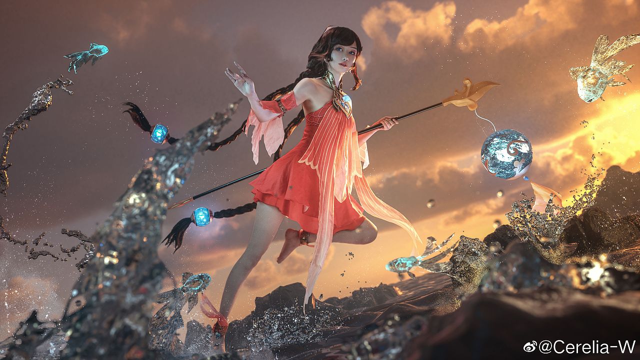 【COS合成摄影】王者荣耀——大乔，真人+3D场景合成