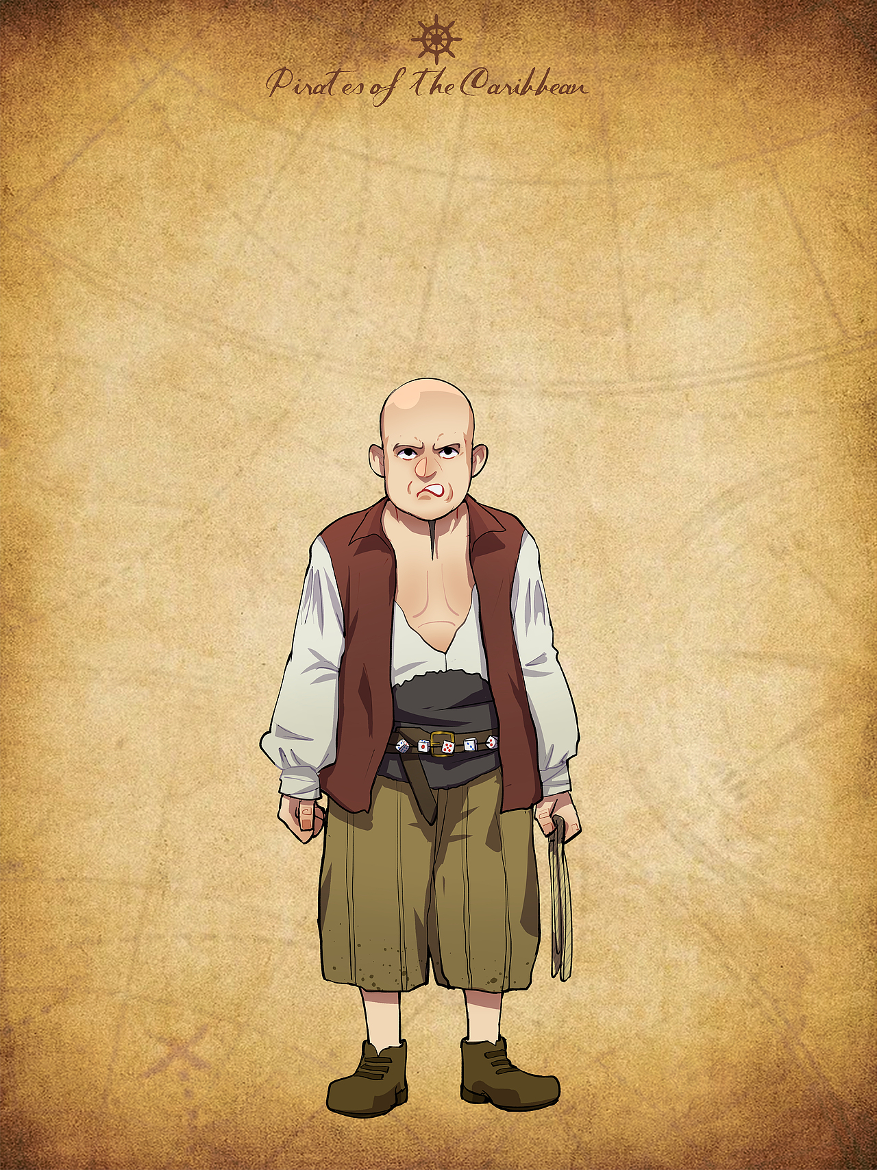 加勒比海盗角色绘画（图ZMzU1NjkxNTg4） - 创作习作 - 站酷设计师PT三瞳原创素材 - 站酷ZCOOL